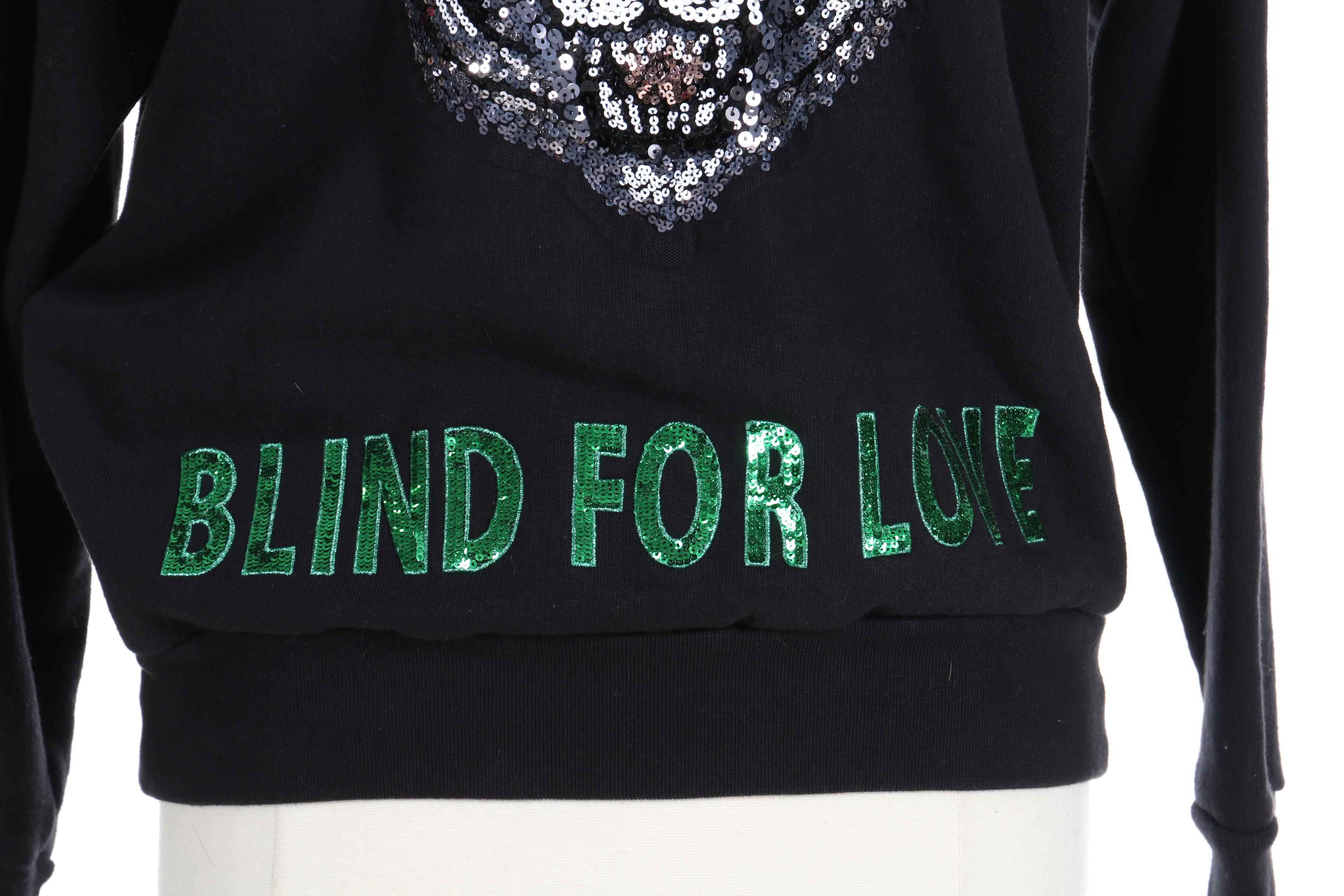 Gucci Blind For Love Sequined Hooded Sweatshirt