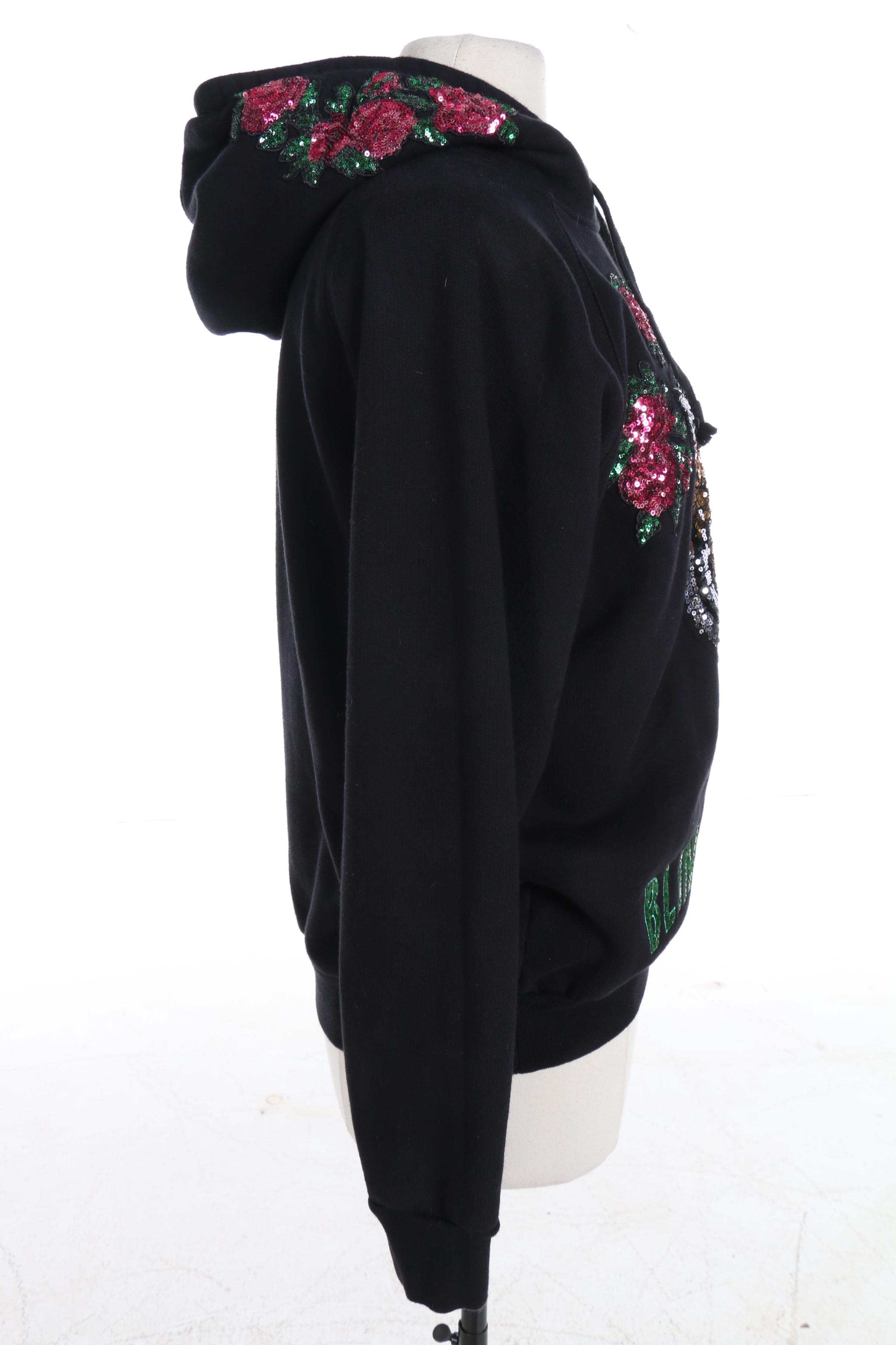 Gucci Blind For Love Sequined Hooded Sweatshirt