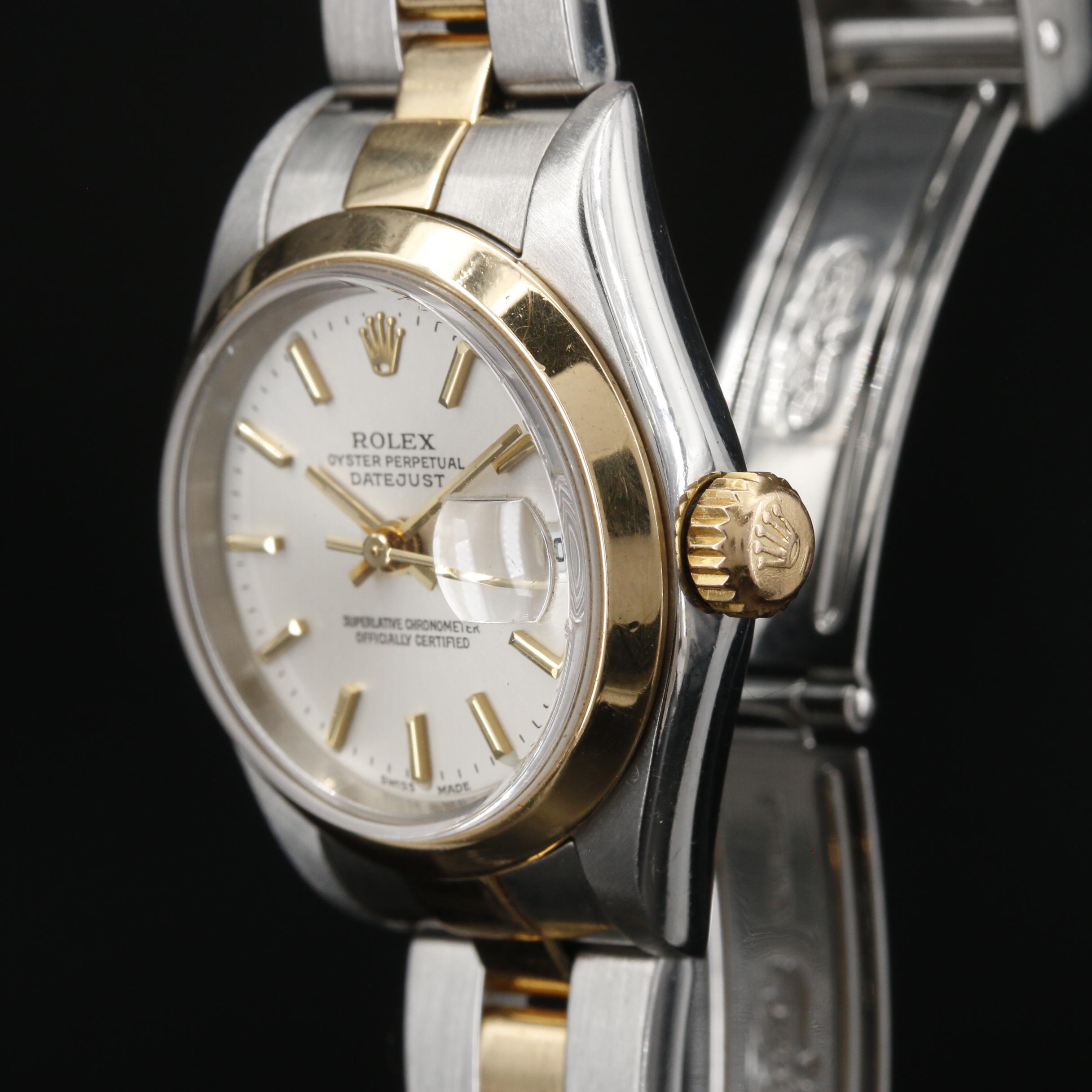 2002 Rolex "Datejust" 18K Gold and Stainless Steel Automatic Watch