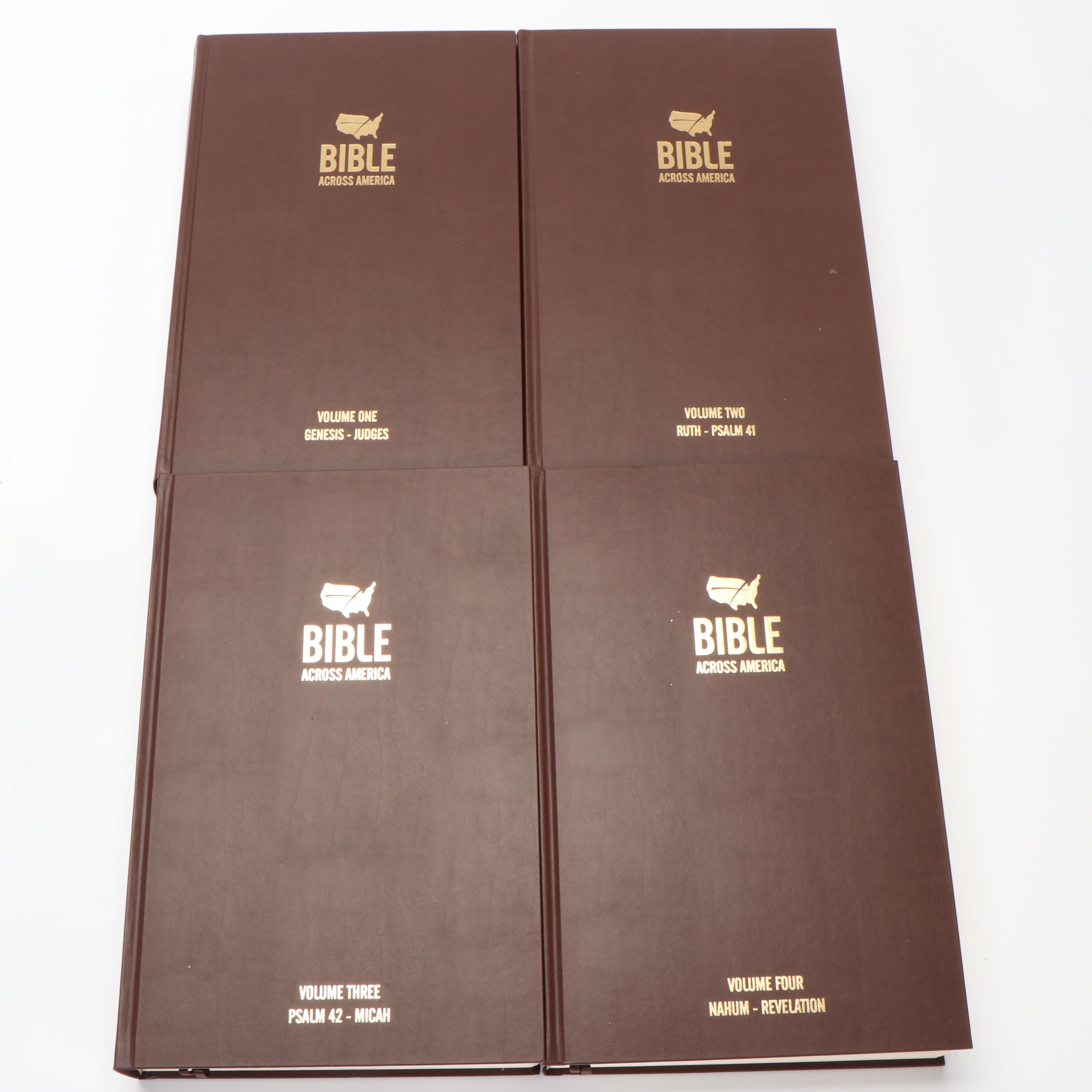 NIV "Bible Across America" Handwritten Four-Volume Set