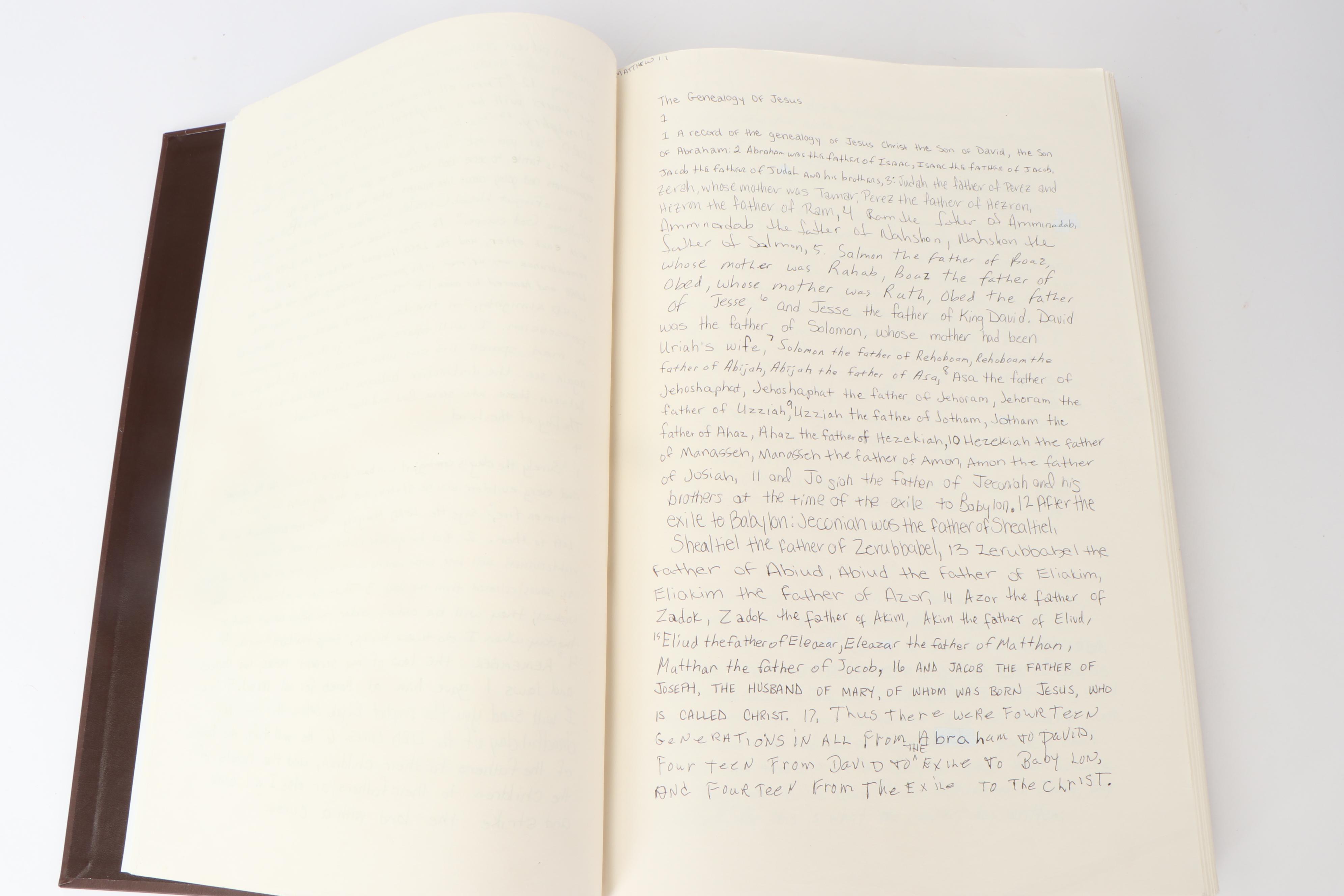 NIV "Bible Across America" Handwritten Four-Volume Set