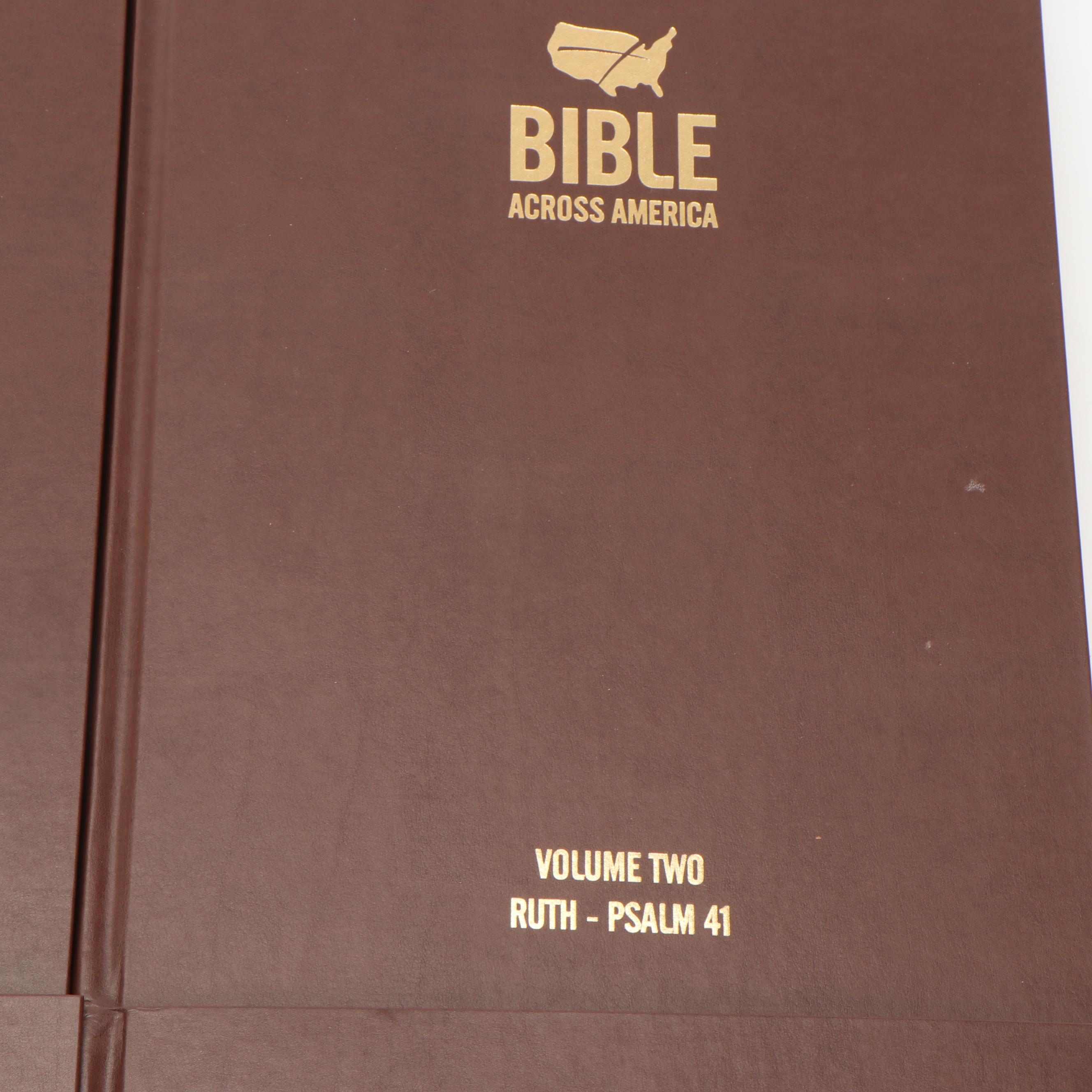 NIV "Bible Across America" Handwritten Four-Volume Set