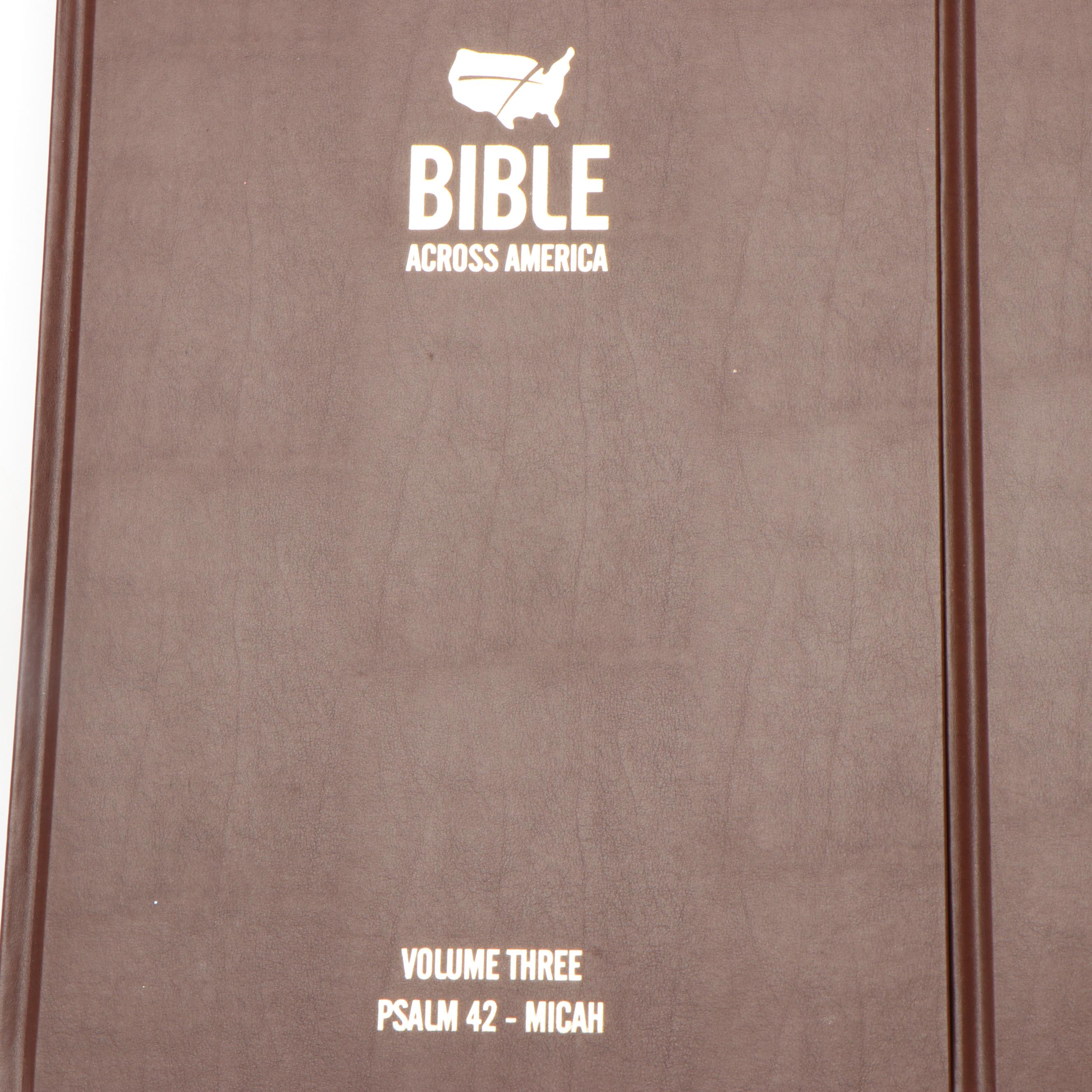 NIV "Bible Across America" Handwritten Four-Volume Set
