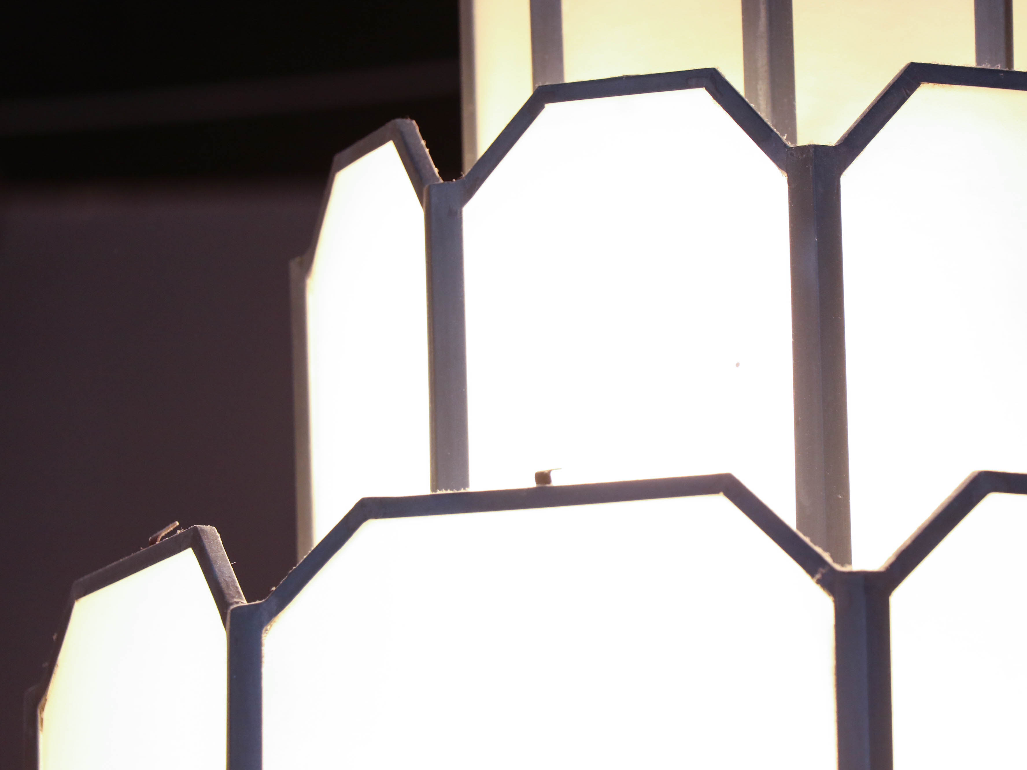 Cincinnati Union Terminal Train Station Art Deco Chandelier, 1950s