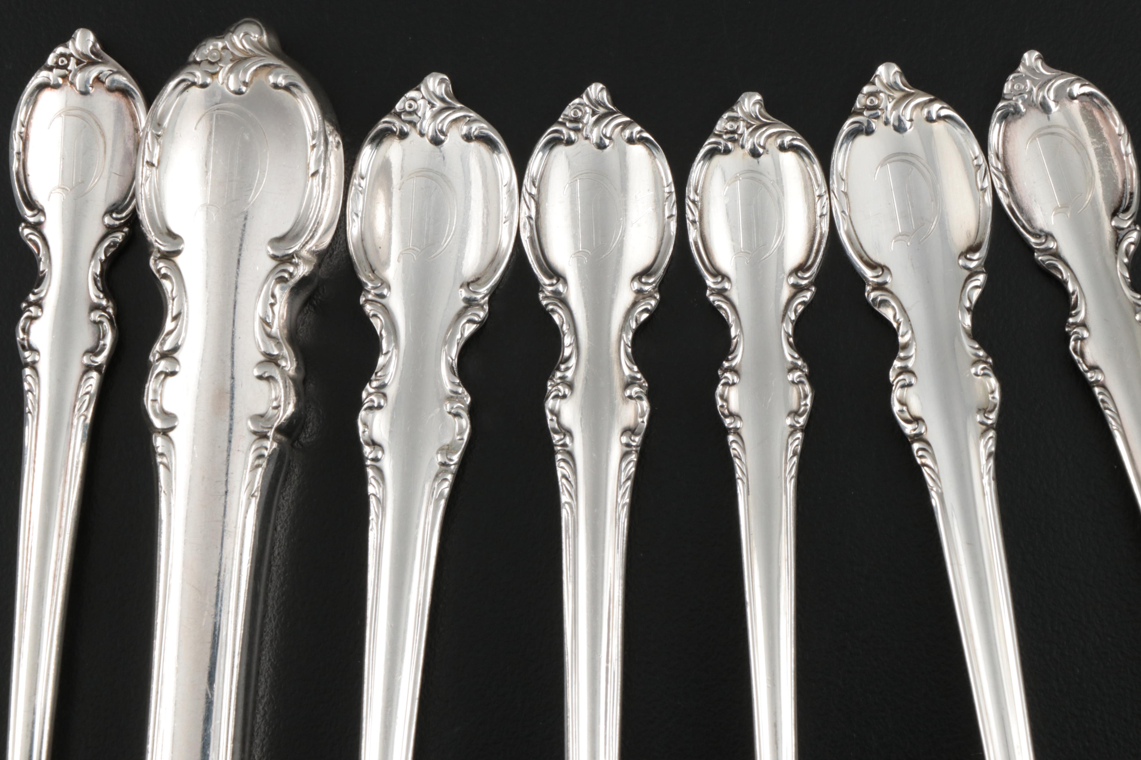 1847 Roger Bros. "Reflection" Silver Plate Flatware and Serving Utensils