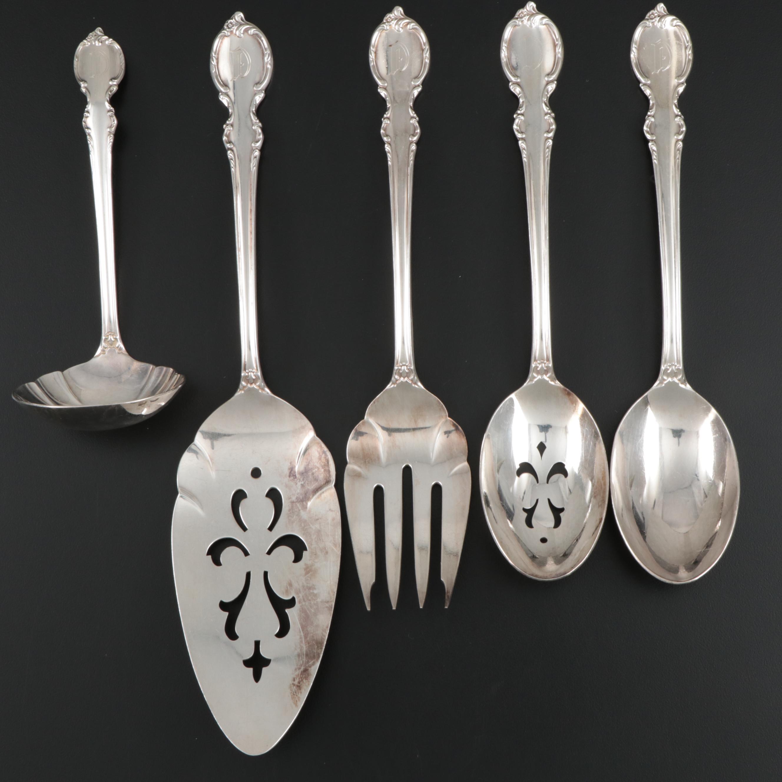 1847 Roger Bros. "Reflection" Silver Plate Flatware and Serving Utensils
