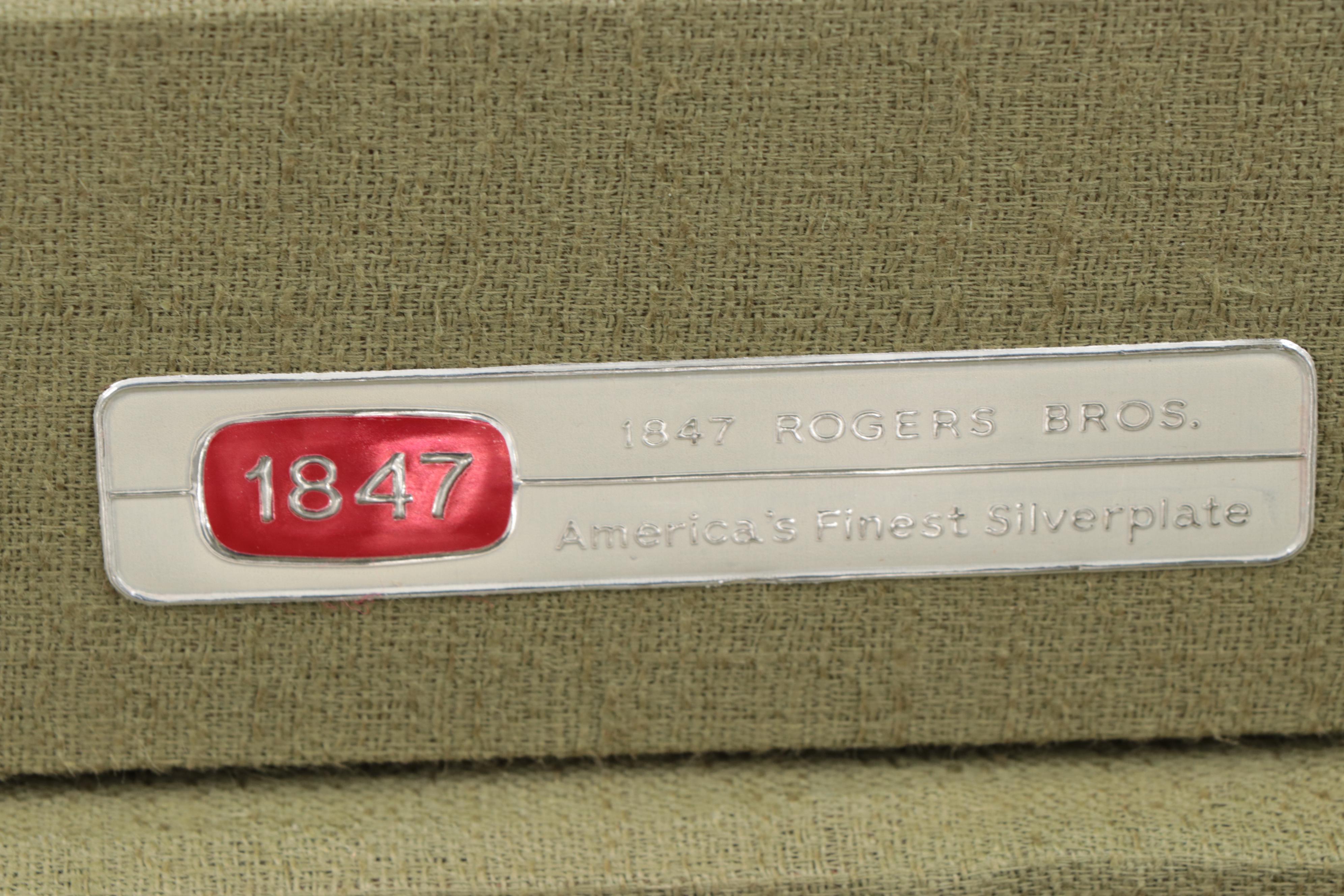 1847 Roger Bros. "Reflection" Silver Plate Flatware and Serving Utensils