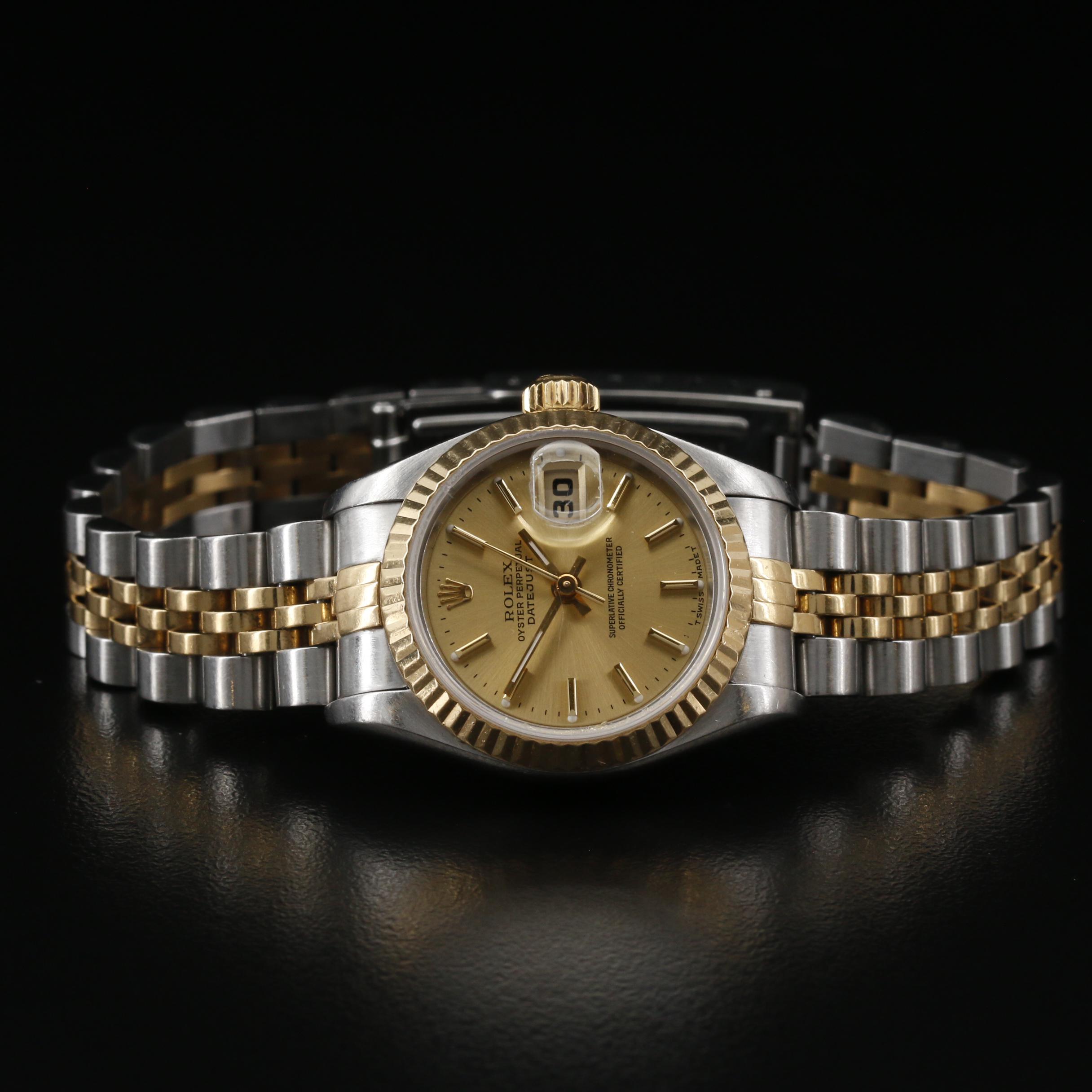 1997 Rolex Datejust 18K Gold and Stainless Steel Automatic Watch
