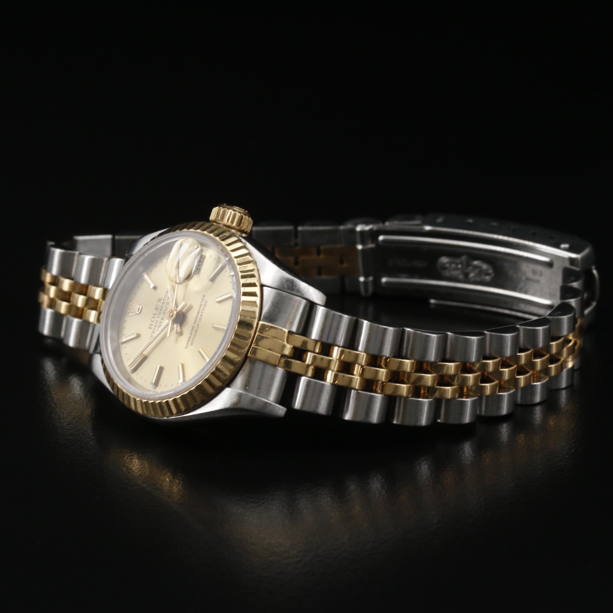 1997 Rolex Datejust 18K Gold and Stainless Steel Automatic Watch