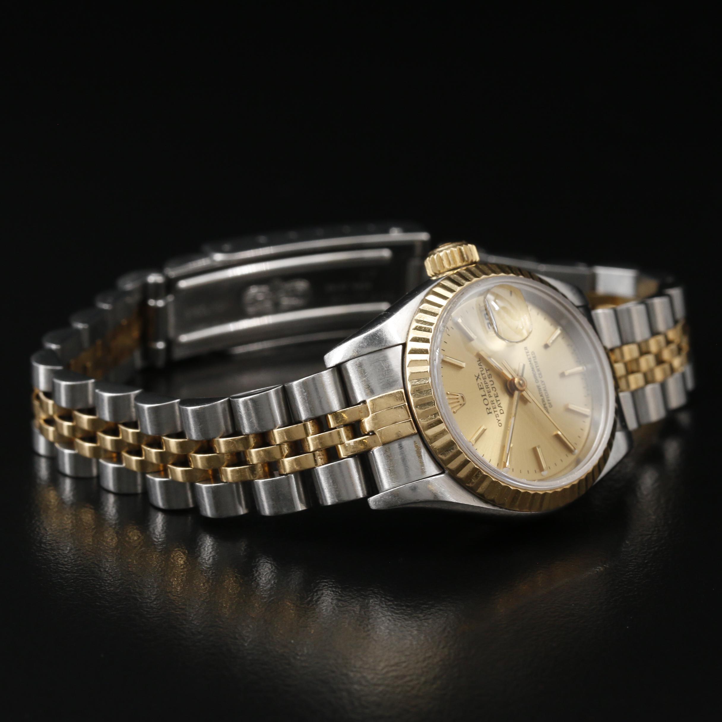 1997 Rolex Datejust 18K Gold and Stainless Steel Automatic Watch