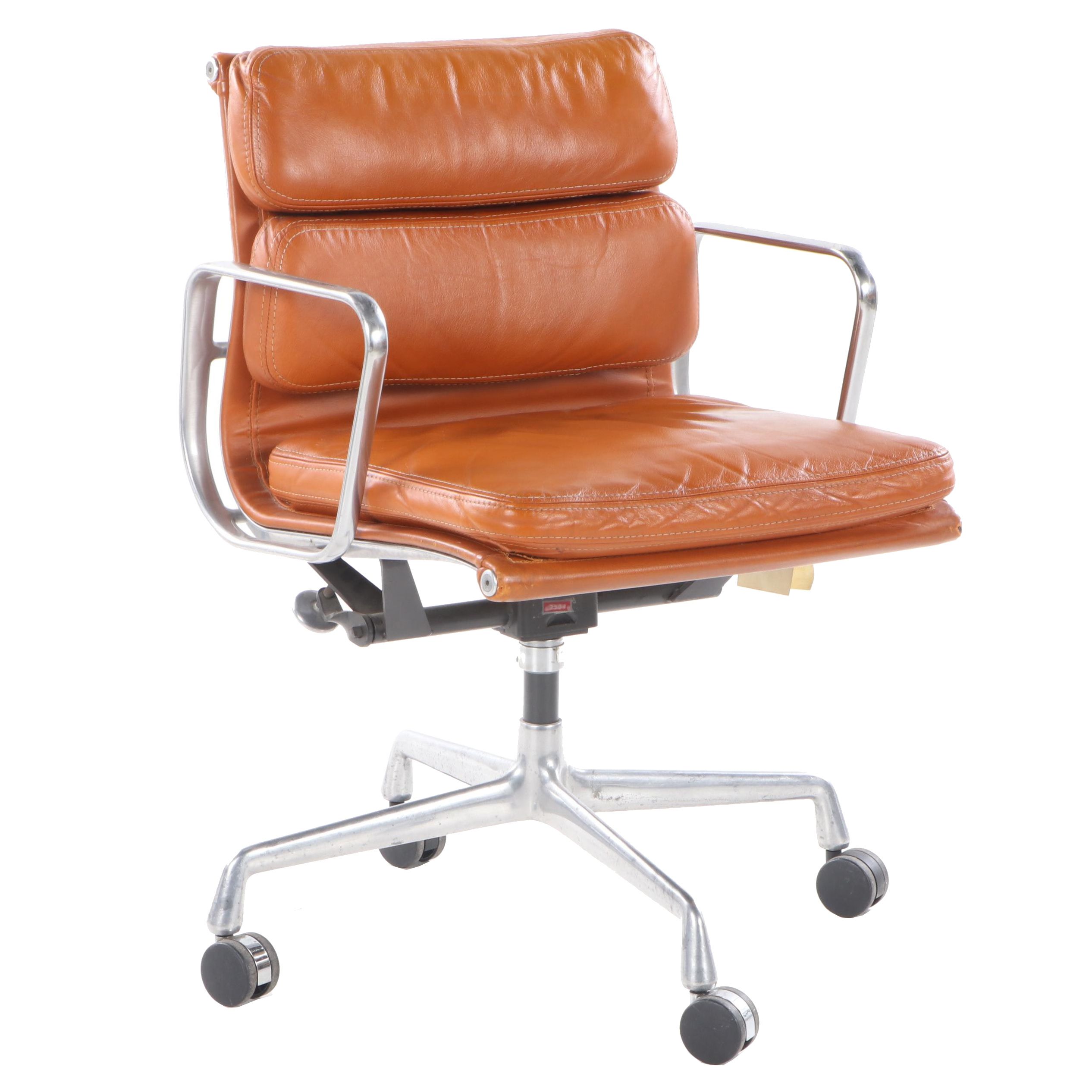 Eames for Herman Miller "Aluminum Group" Leather Desk Chair