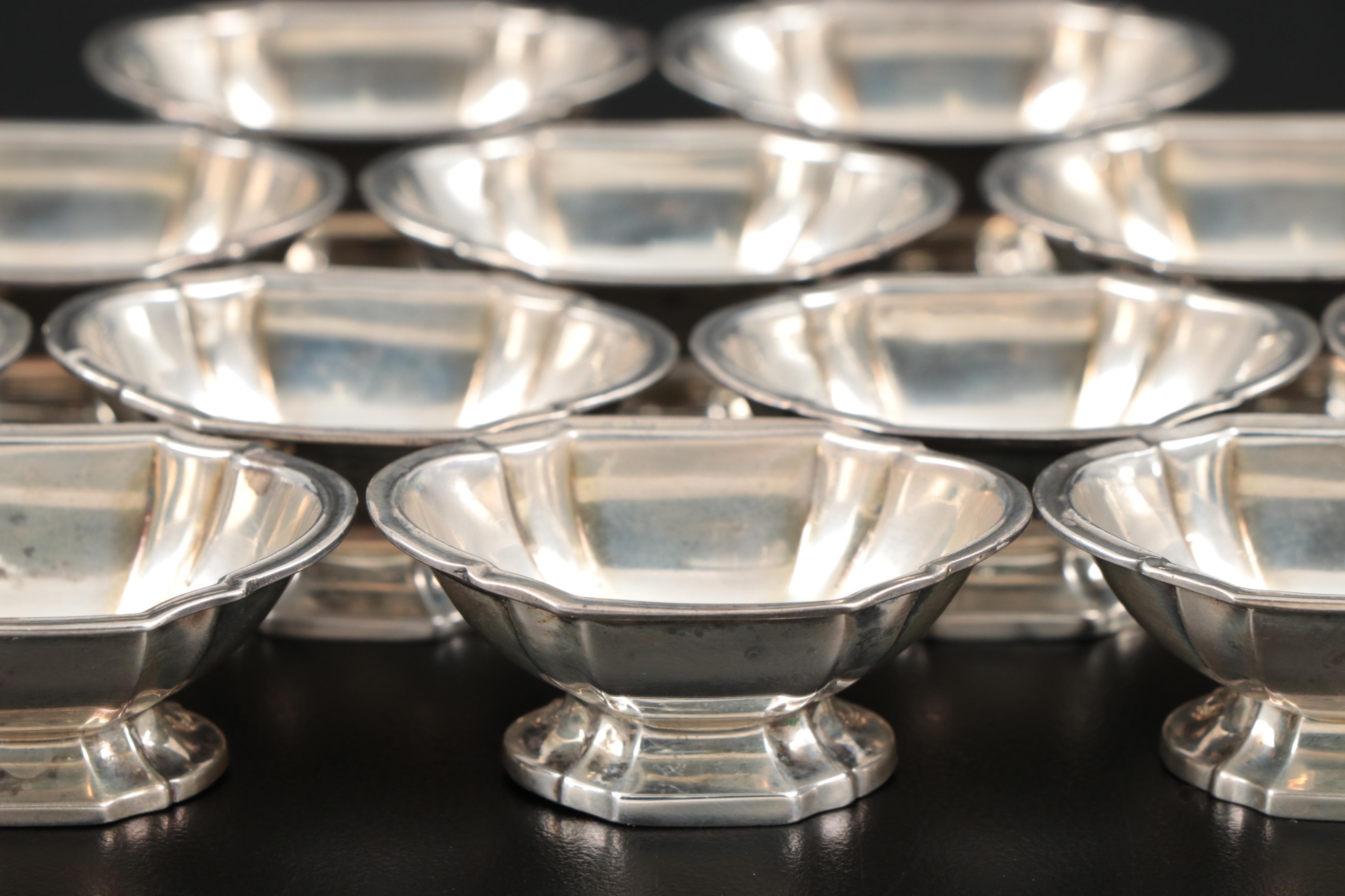 Watson Company Sterling Silver Salt Cellars, Early to Mid 20th C.