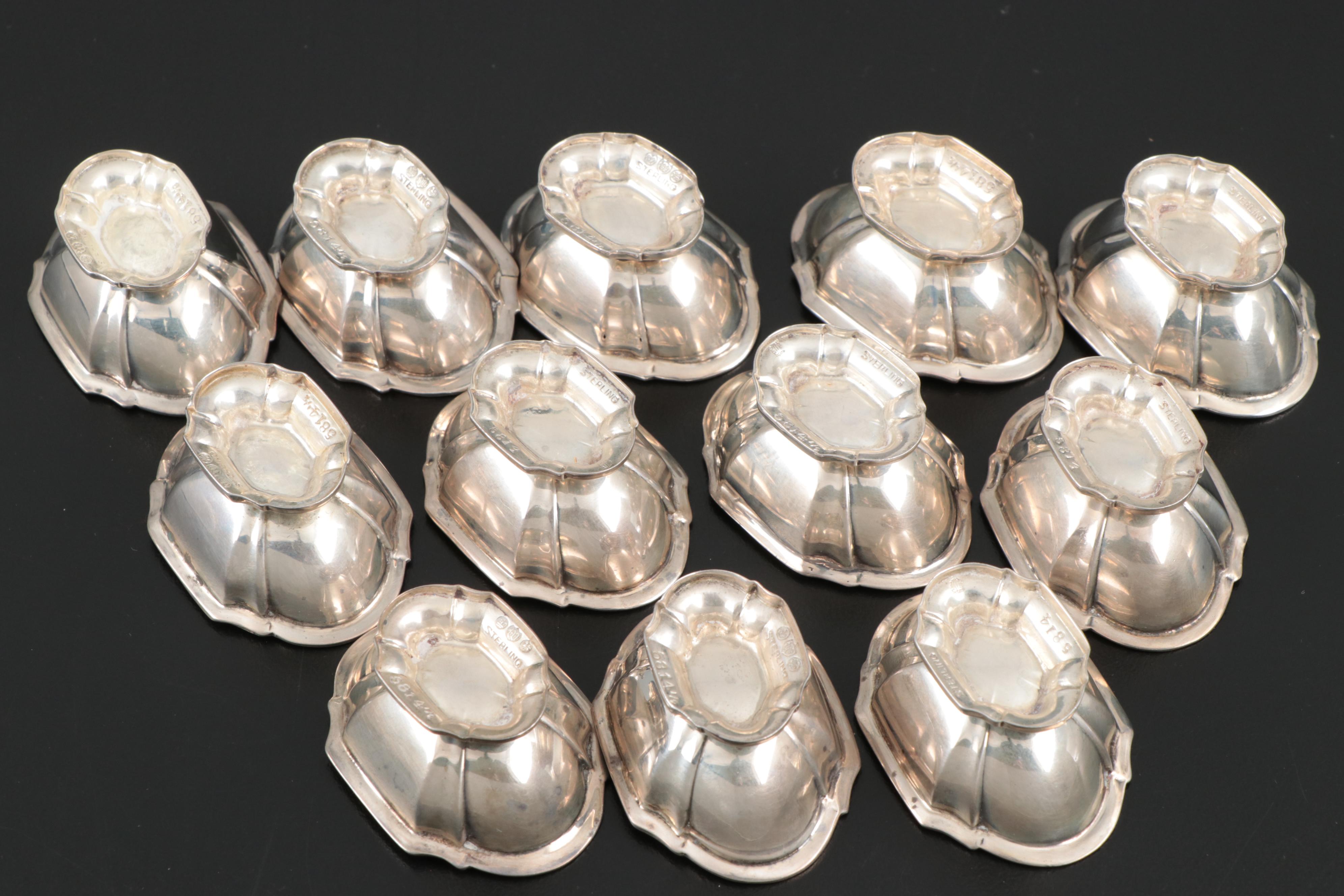 Watson Company Sterling Silver Salt Cellars, Early to Mid 20th C.