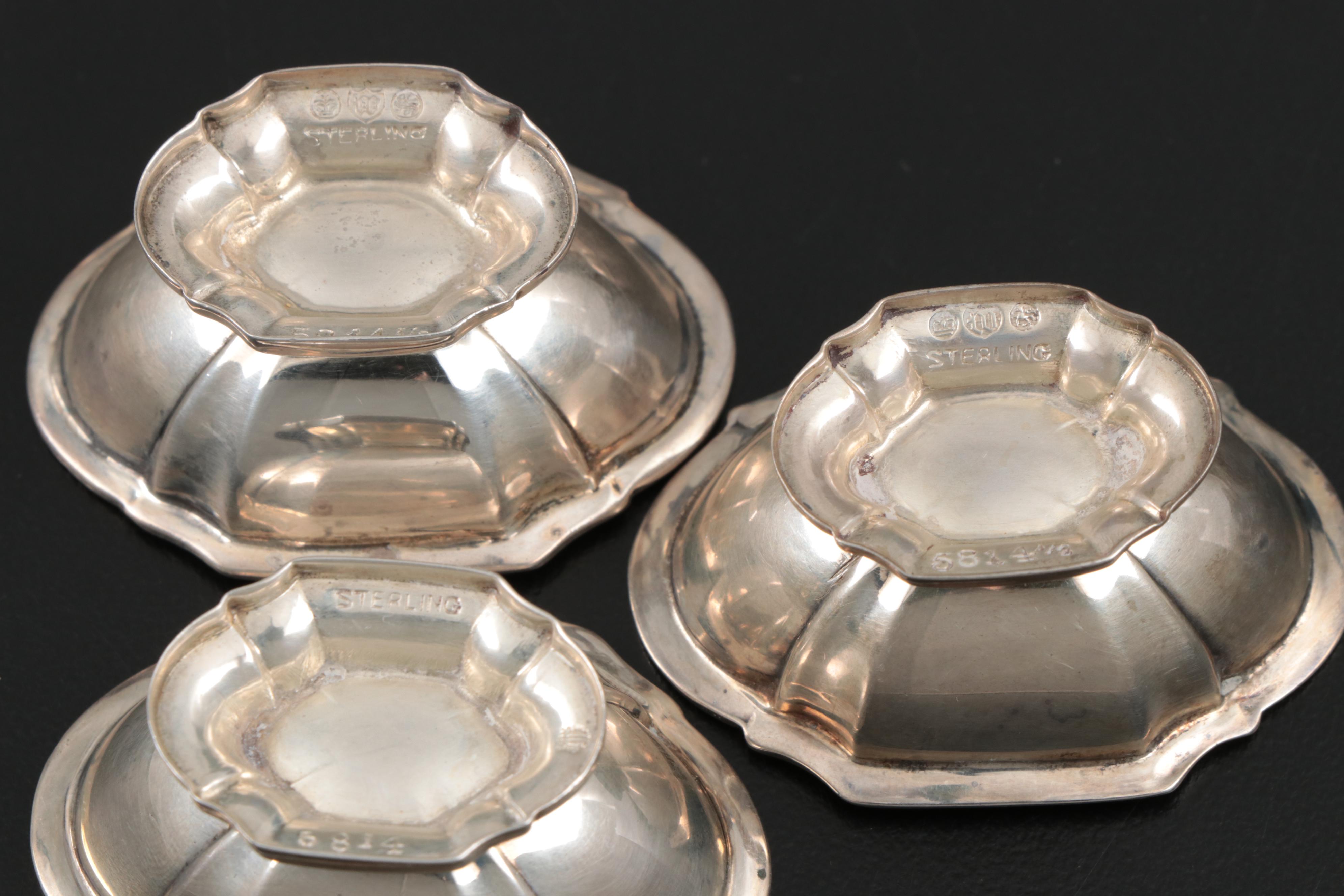 Watson Company Sterling Silver Salt Cellars, Early to Mid 20th C.