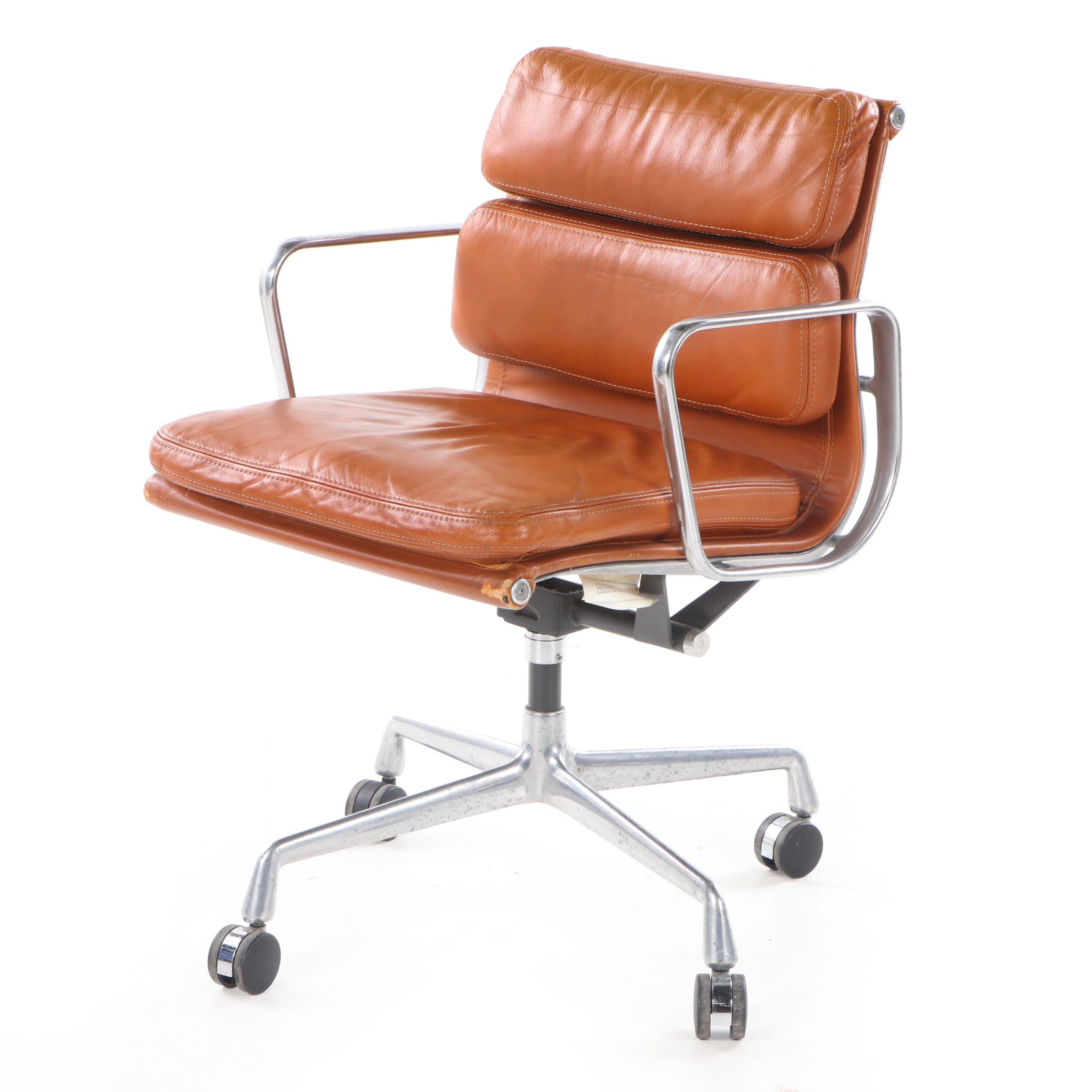 Eames for Herman Miller "Aluminum Group" Leather Desk Chair
