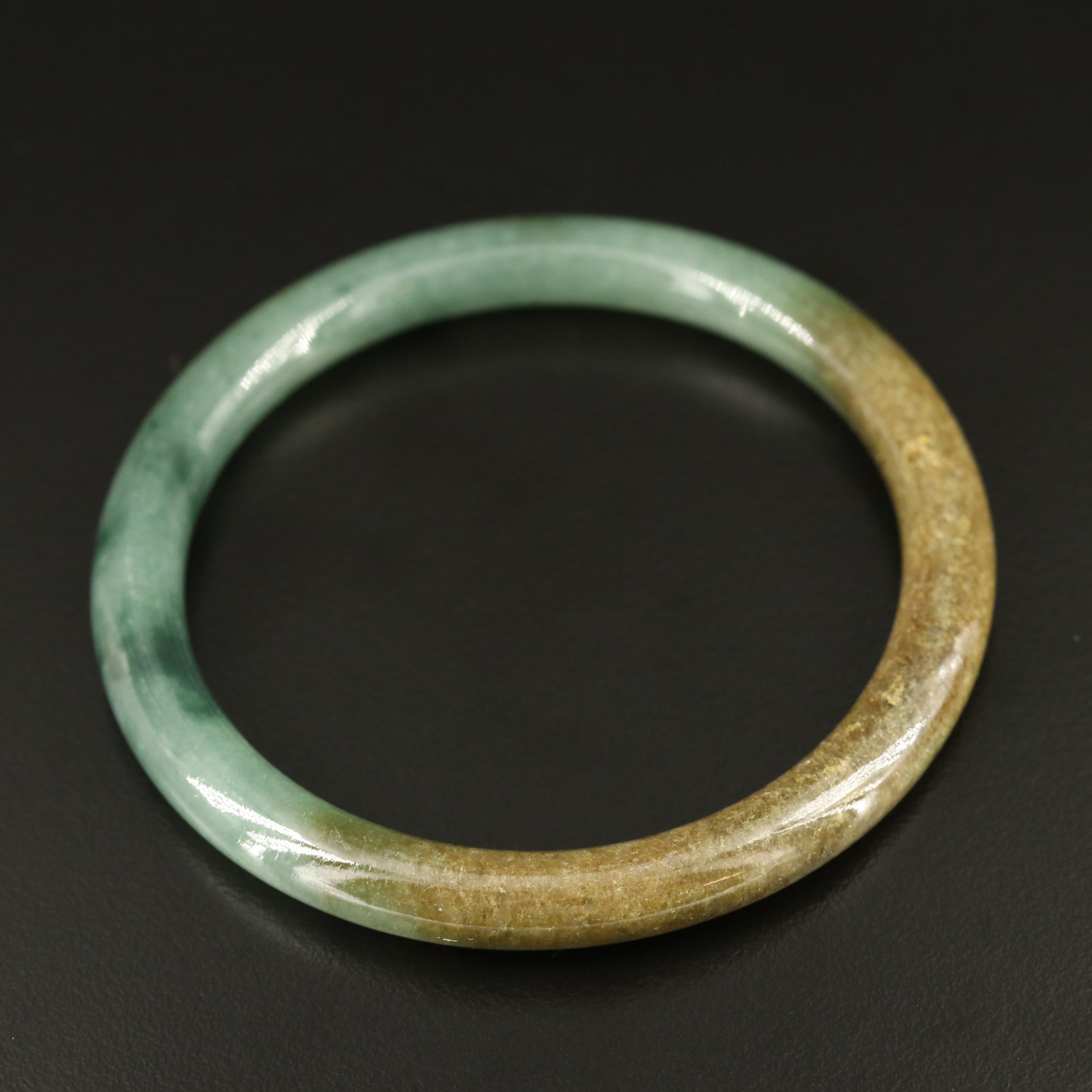 Jadeite Hololith Bangle