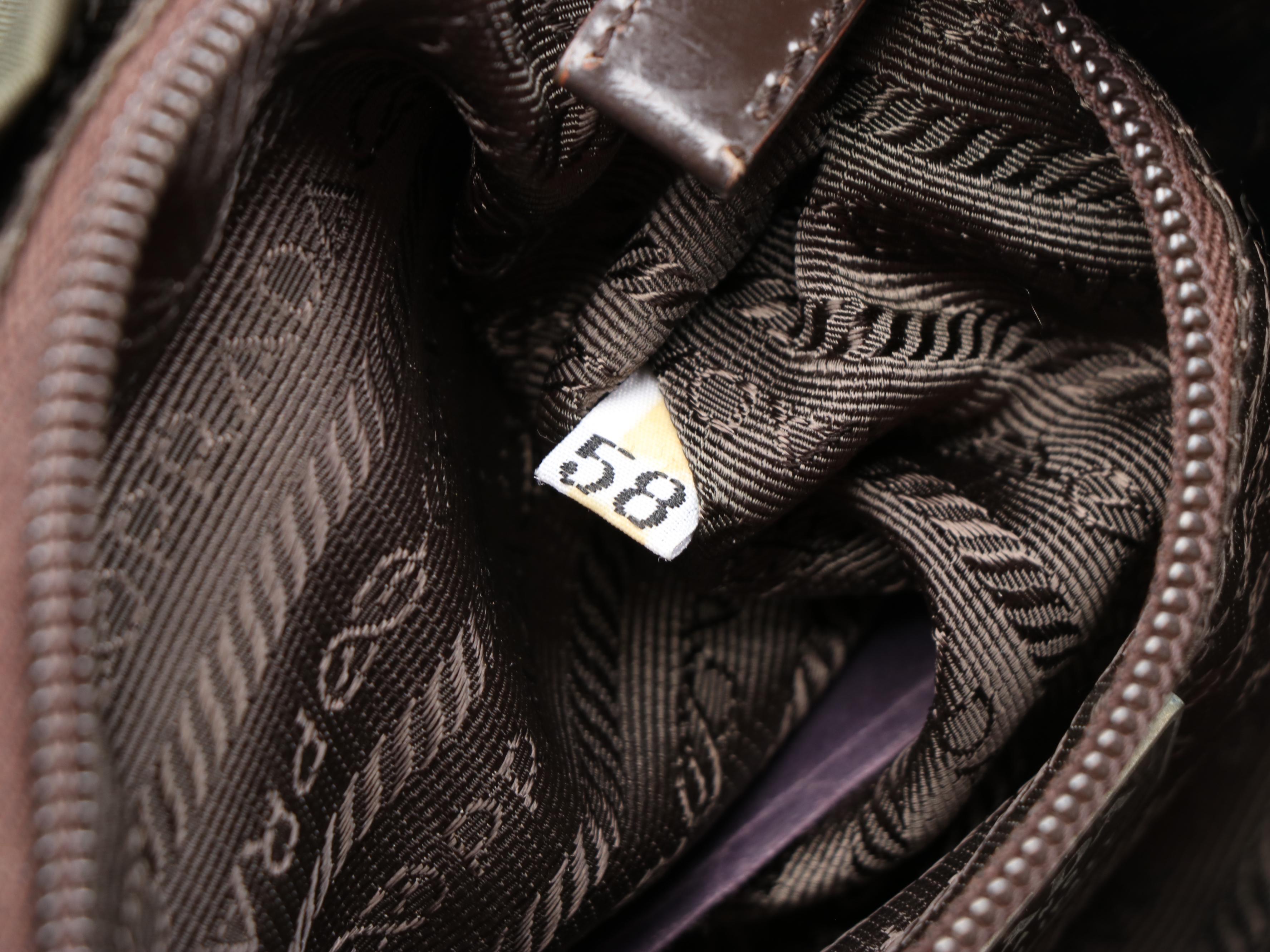 Prada Backpack in Green Nylon with Grosgrain Straps