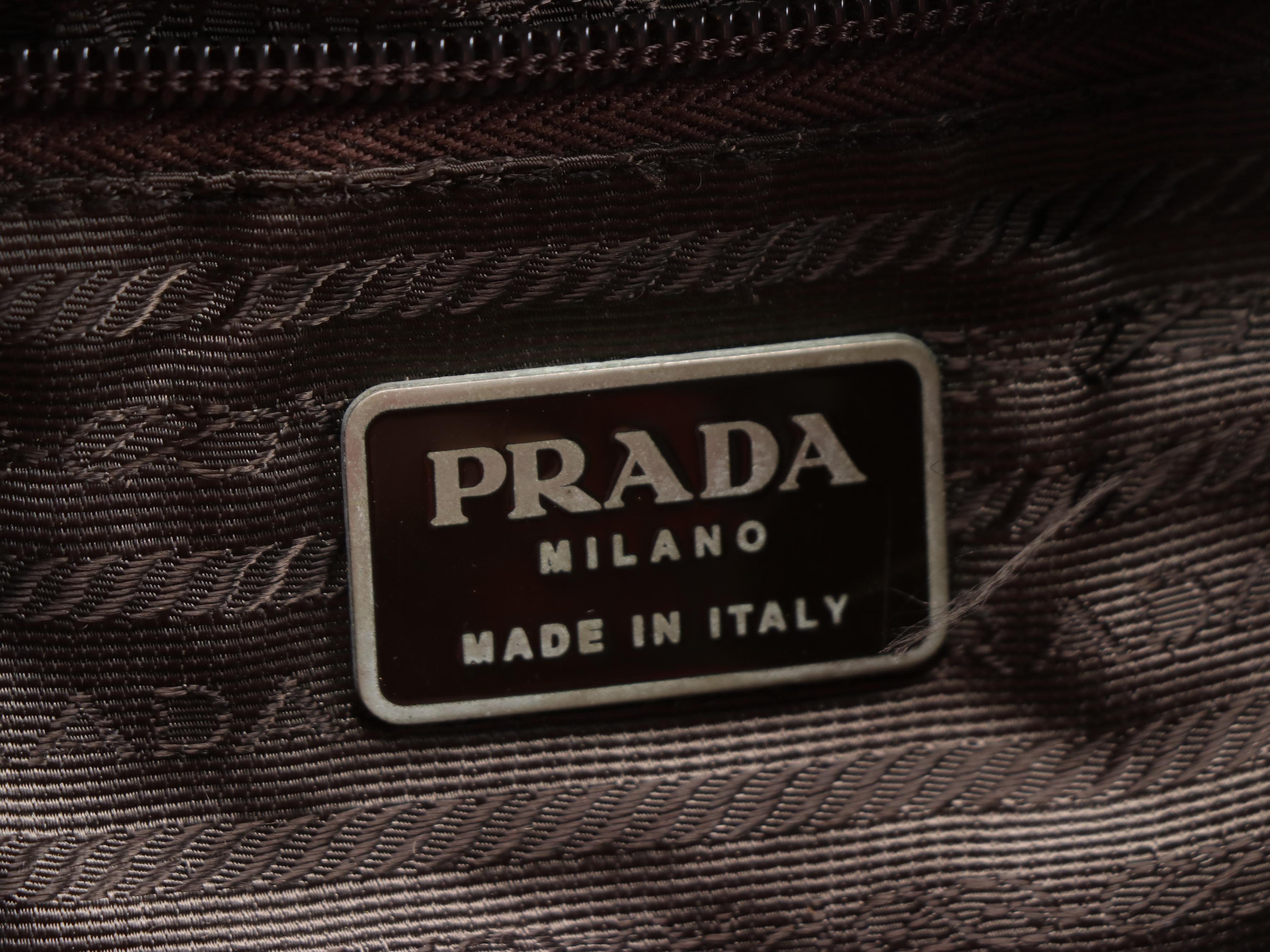 Prada Backpack in Green Nylon with Grosgrain Straps