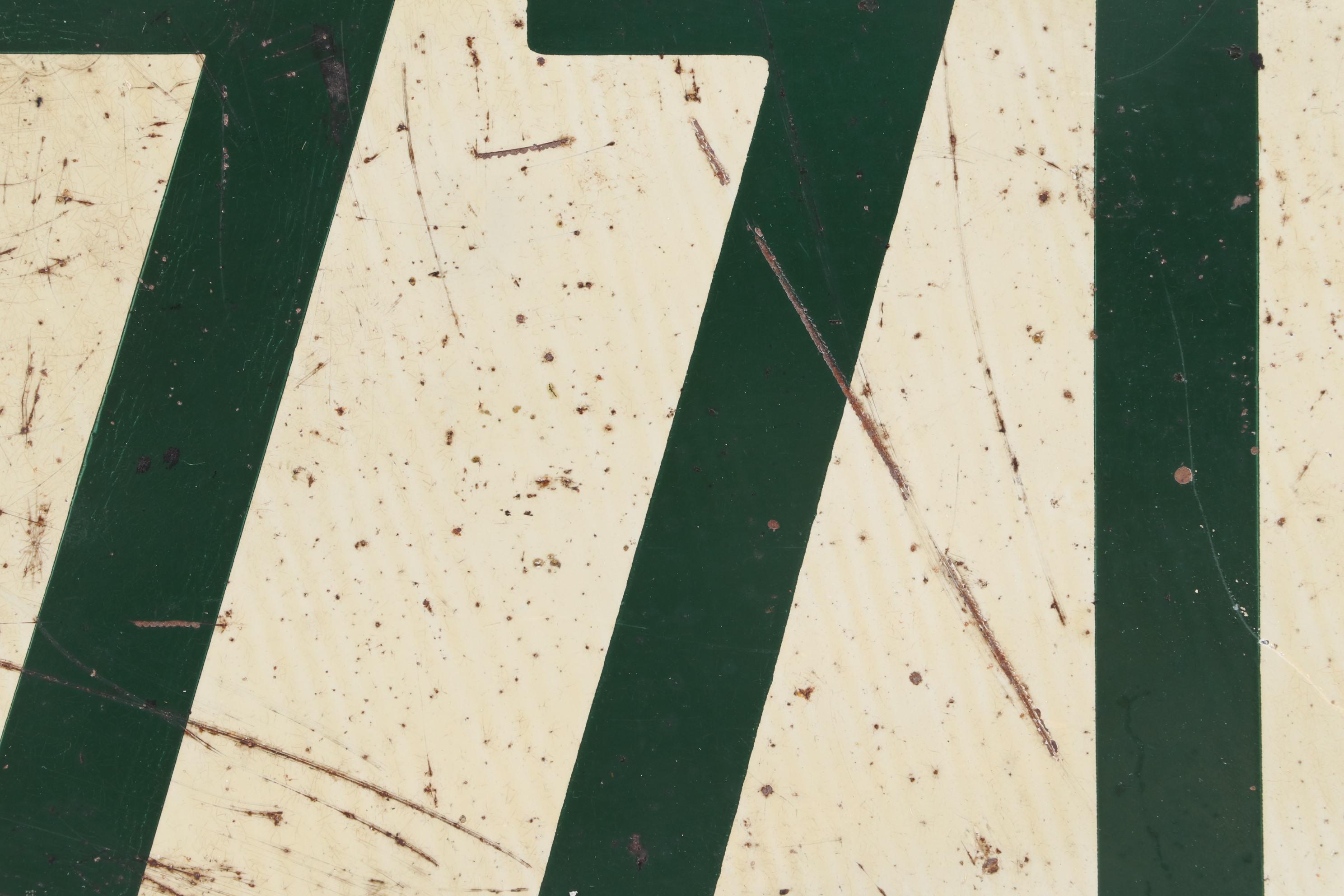 State of Ohio Porcelain Automobile License Plate, 1912