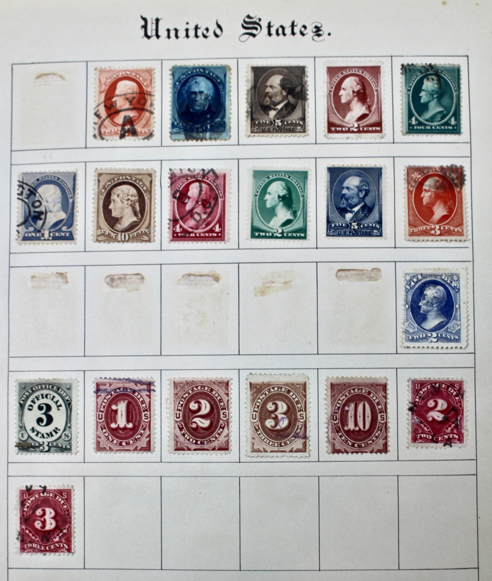 U.S. Postage Stamp Collection, 19th Century