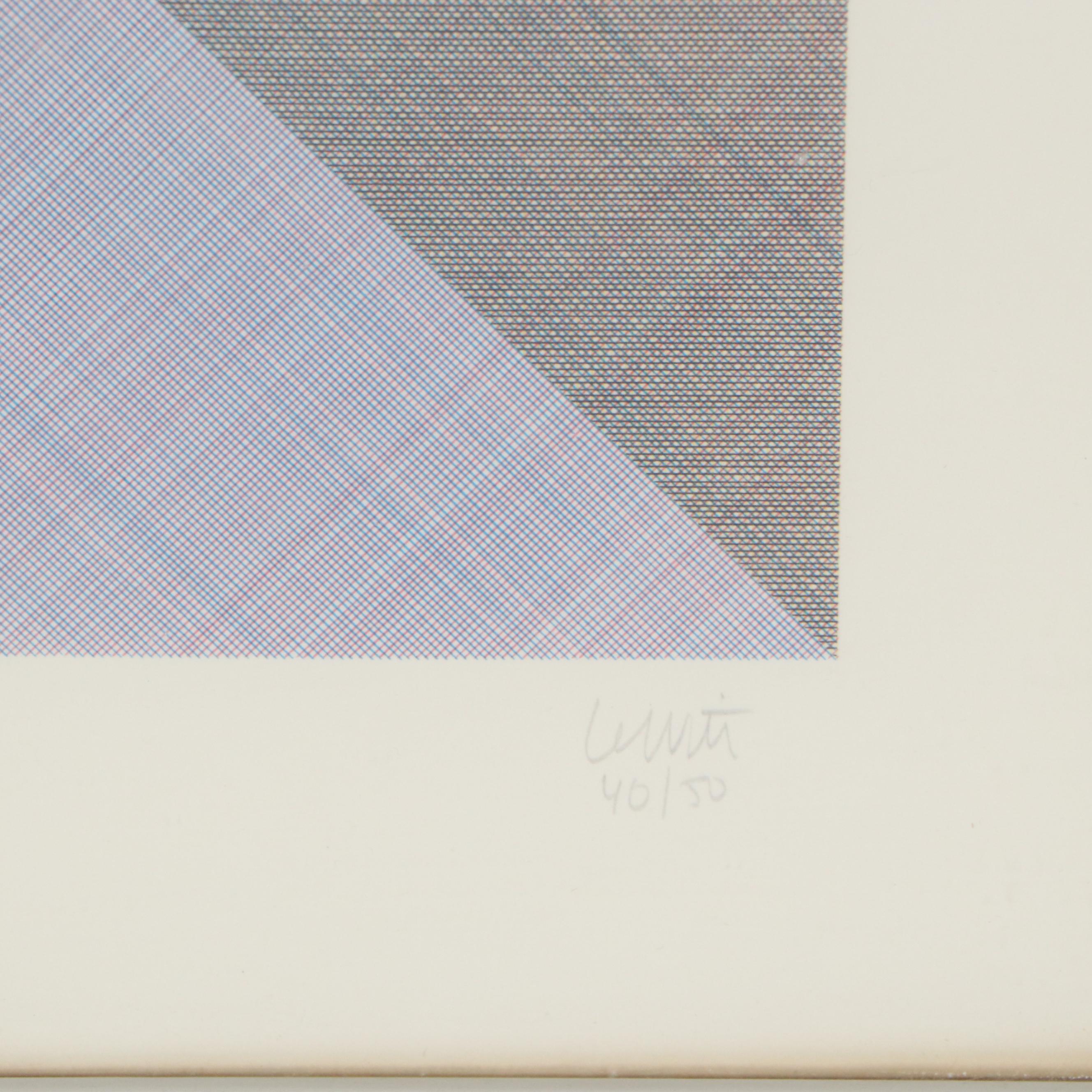 Sol LeWitt Conceptual Serigraph, 1980