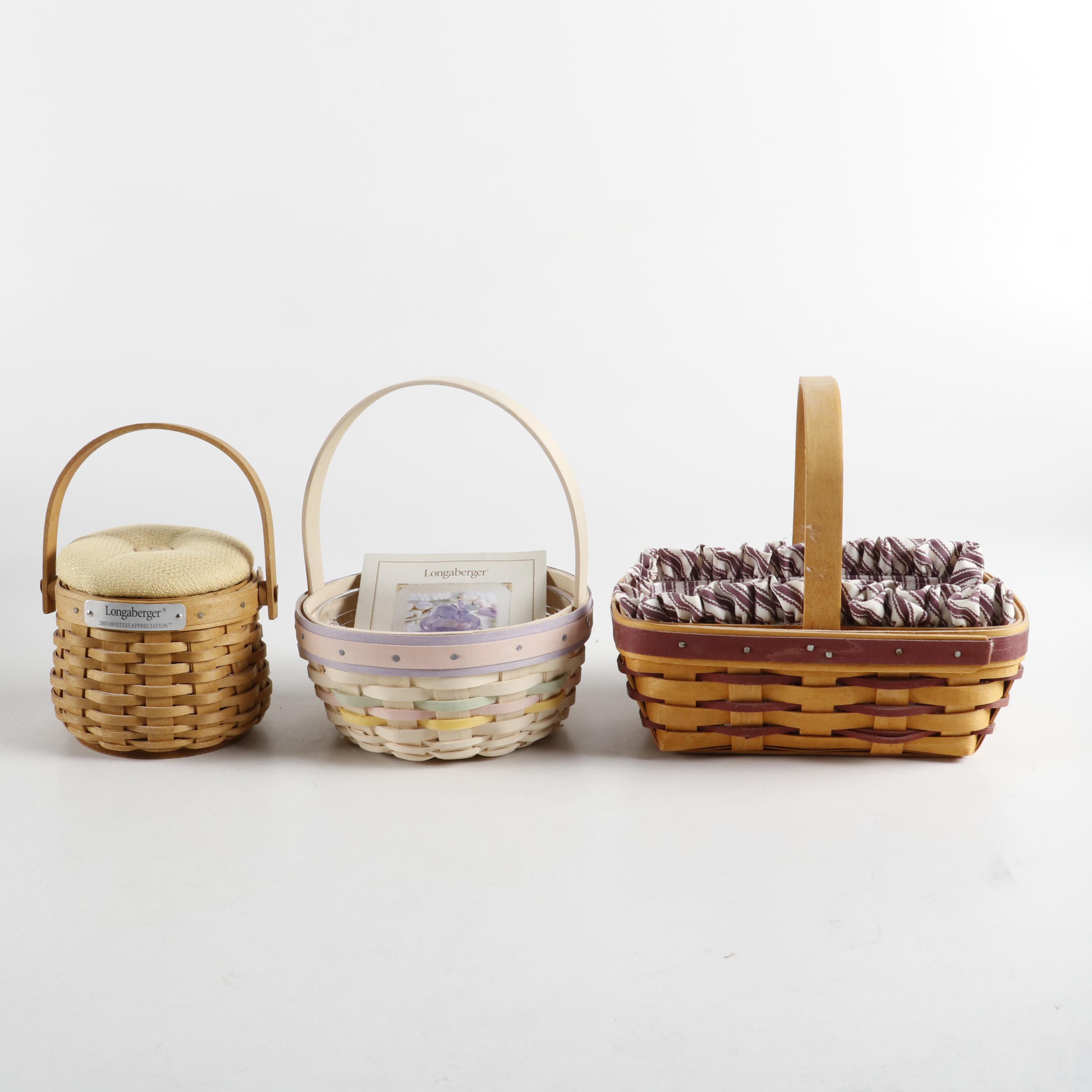 Handwoven Longaberger Easter and Spring Themed Baskets, Decorations and More