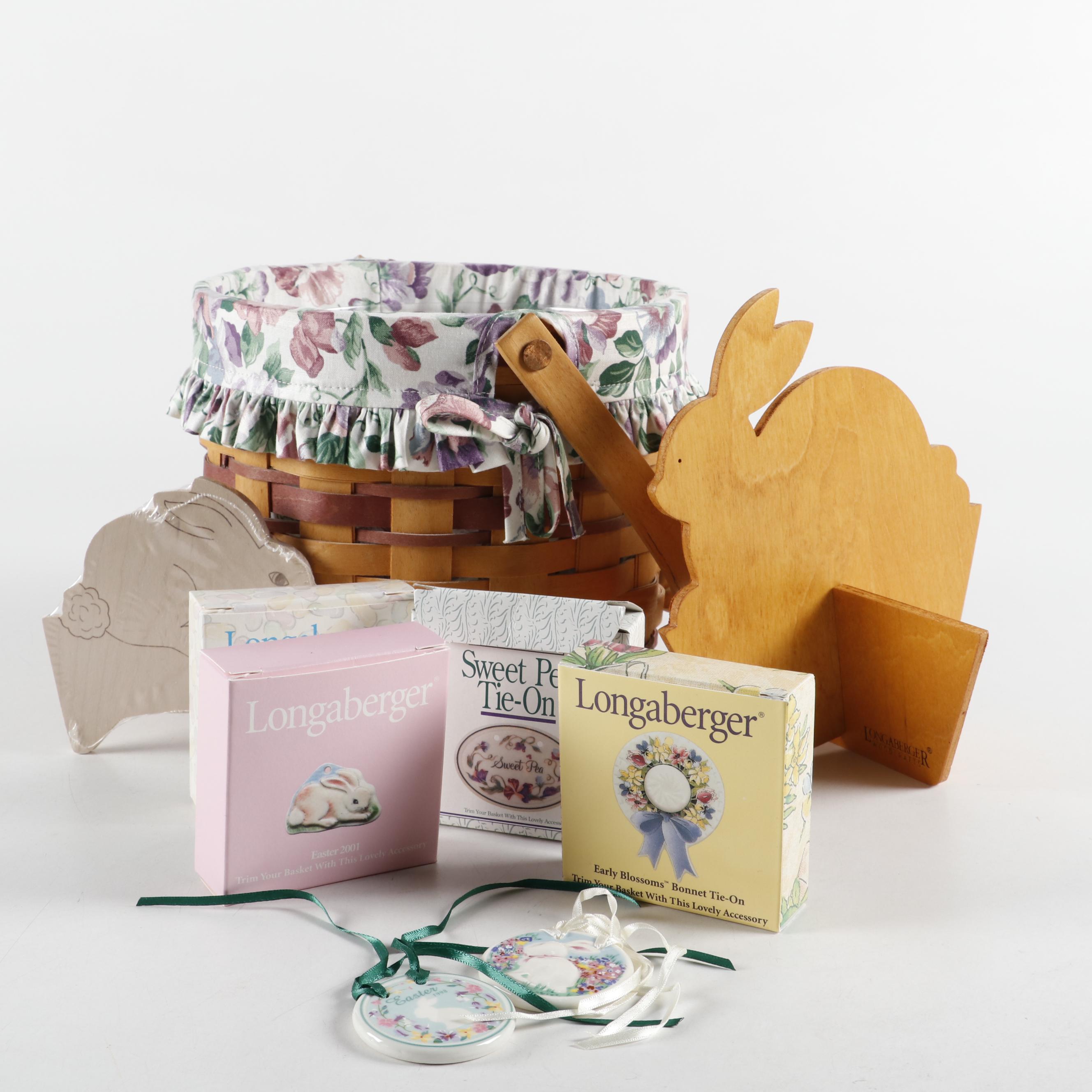 Handwoven Longaberger Easter and Spring Themed Baskets, Decorations and More