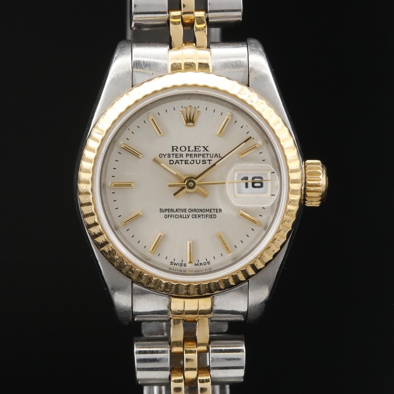 1989 Rolex Datejust 18K and Stainless Steel Automatic Watch