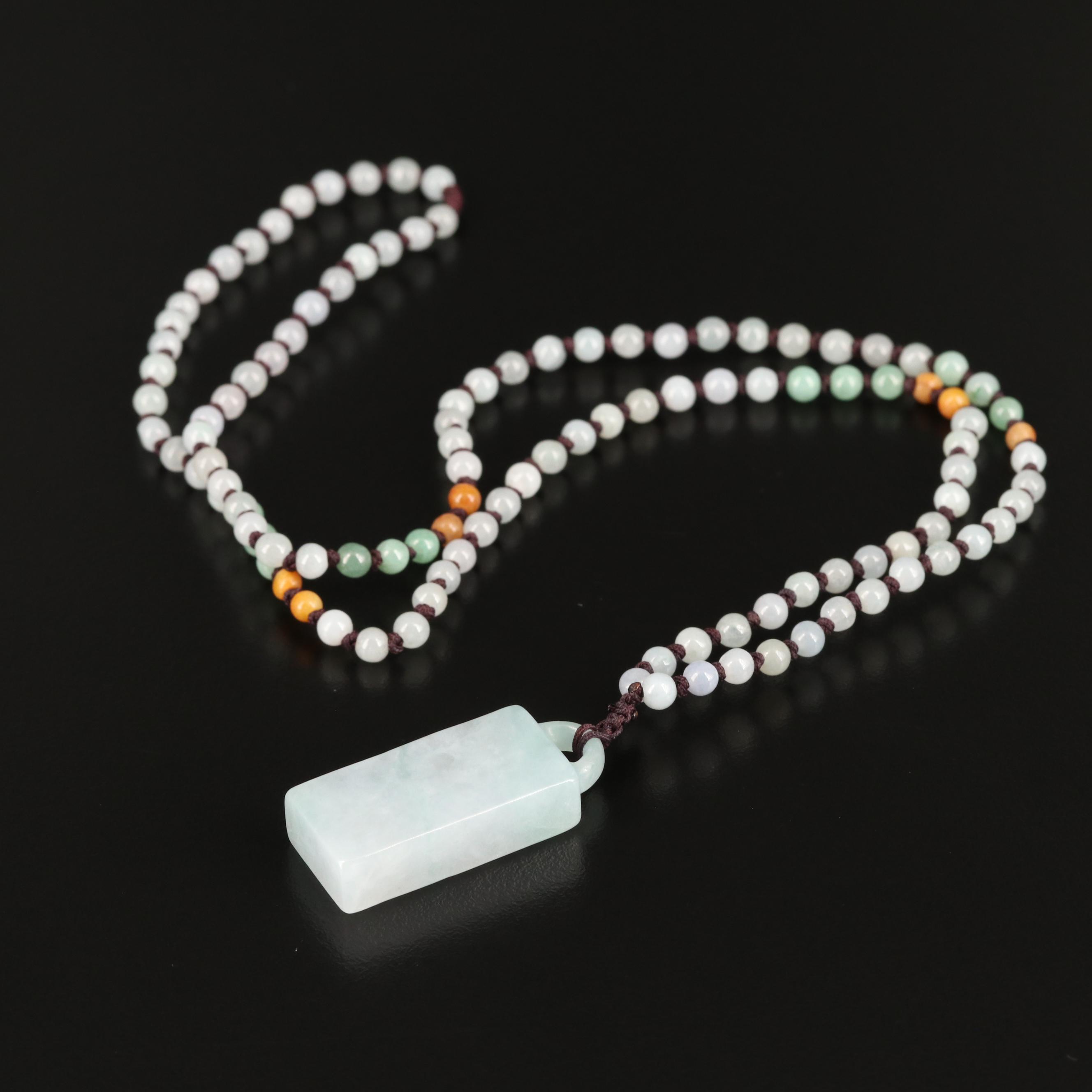 Jadeite Pendant Necklace