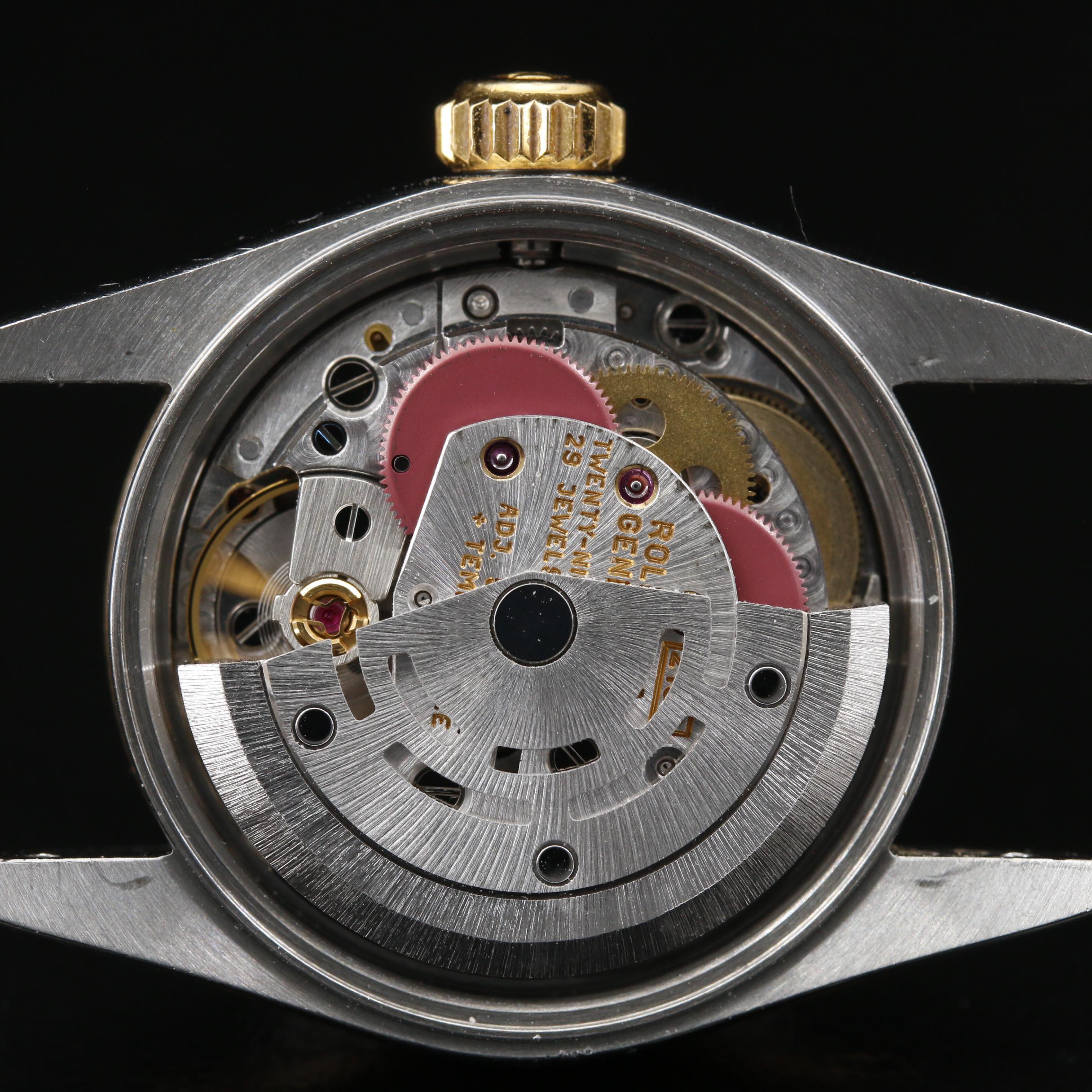 1997 Rolex Oyster Perpetual Factory Diamond Dial 18K and Stainless Watch