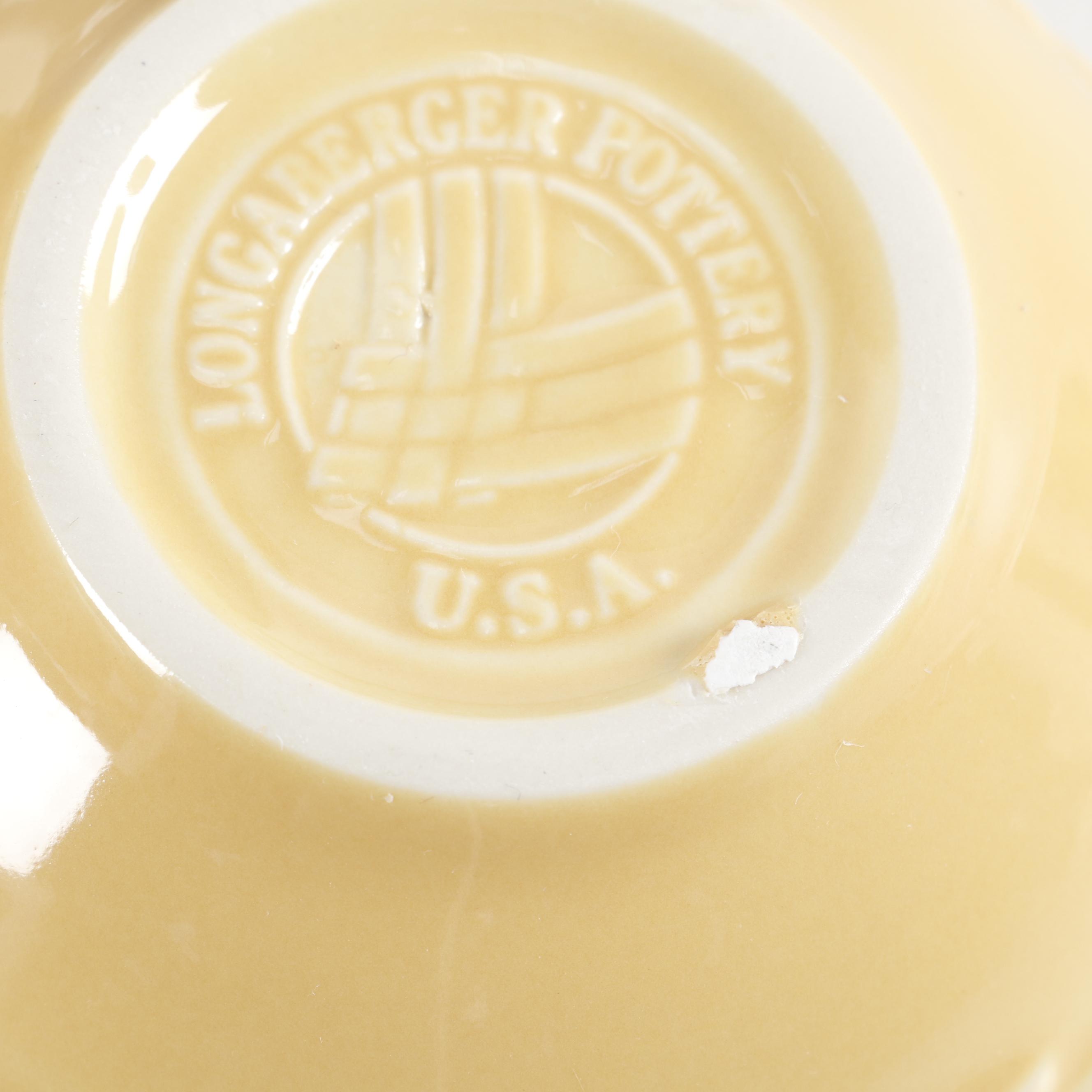 Longaberger Wrought Iron Stand with Ceramic Serveware and Wooden Baskets