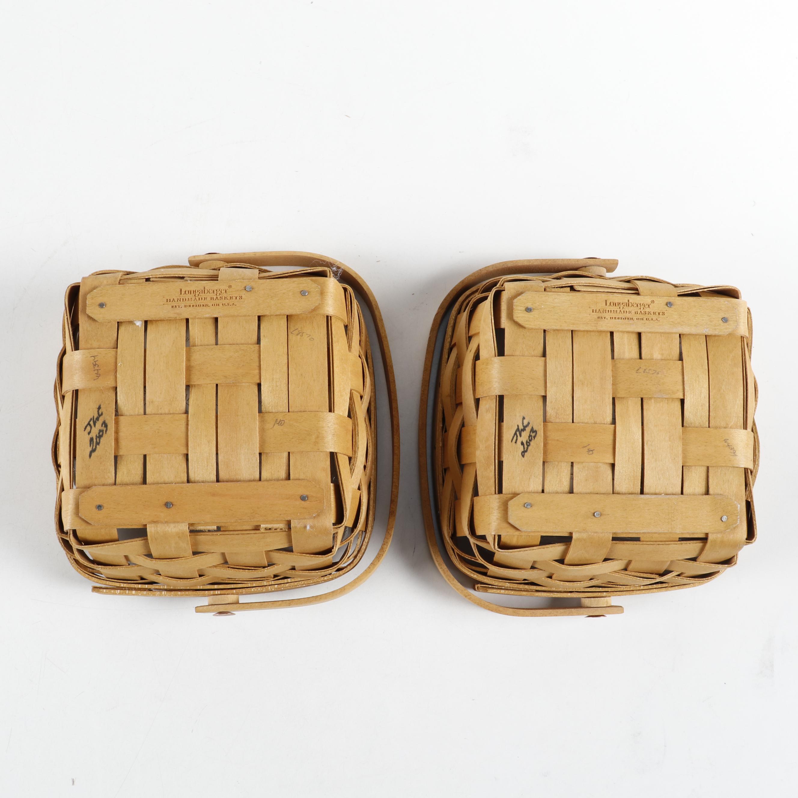 Longaberger Wrought Iron Stand with Ceramic Serveware and Wooden Baskets