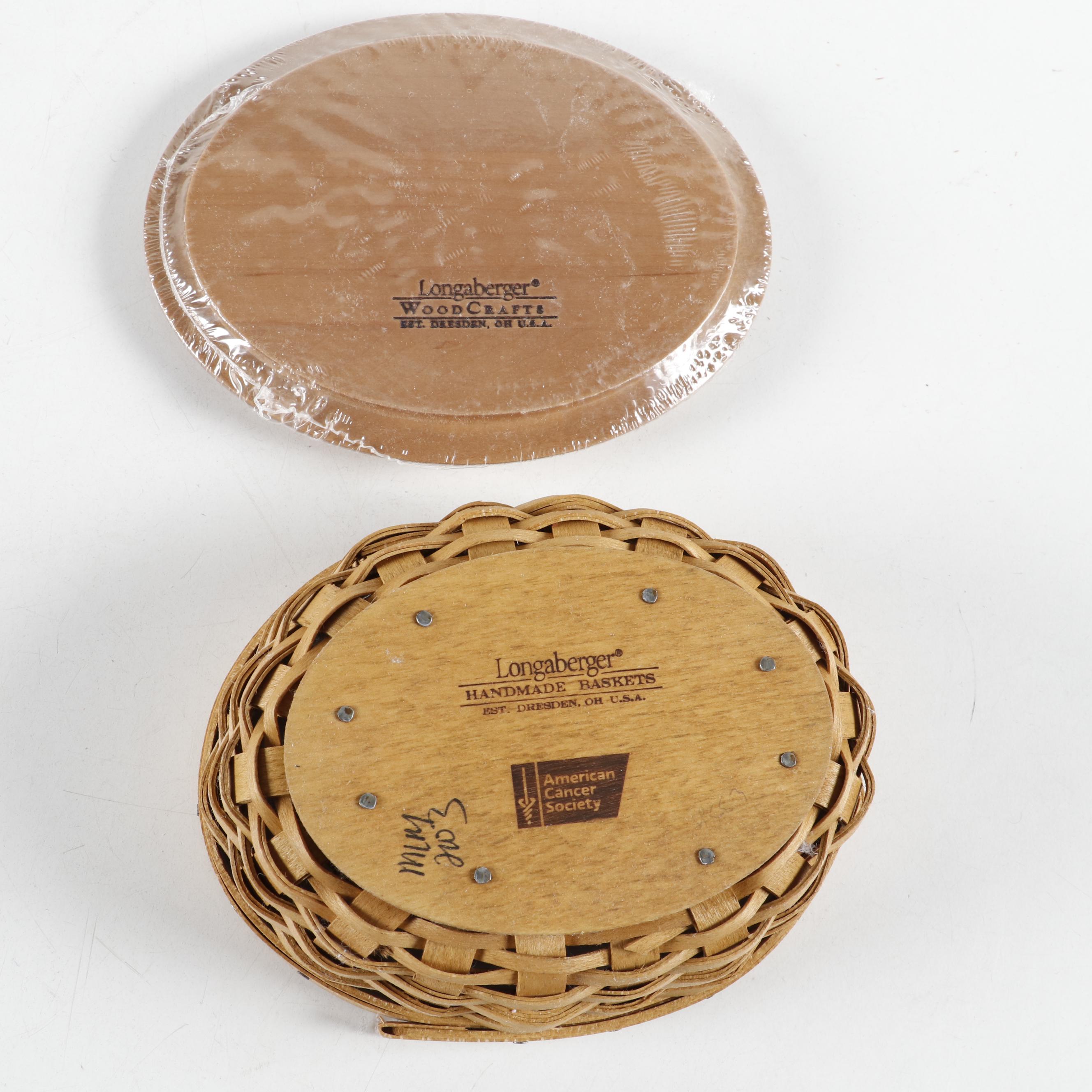 Longaberger Wrought Iron Stand with Ceramic Serveware and Wooden Baskets