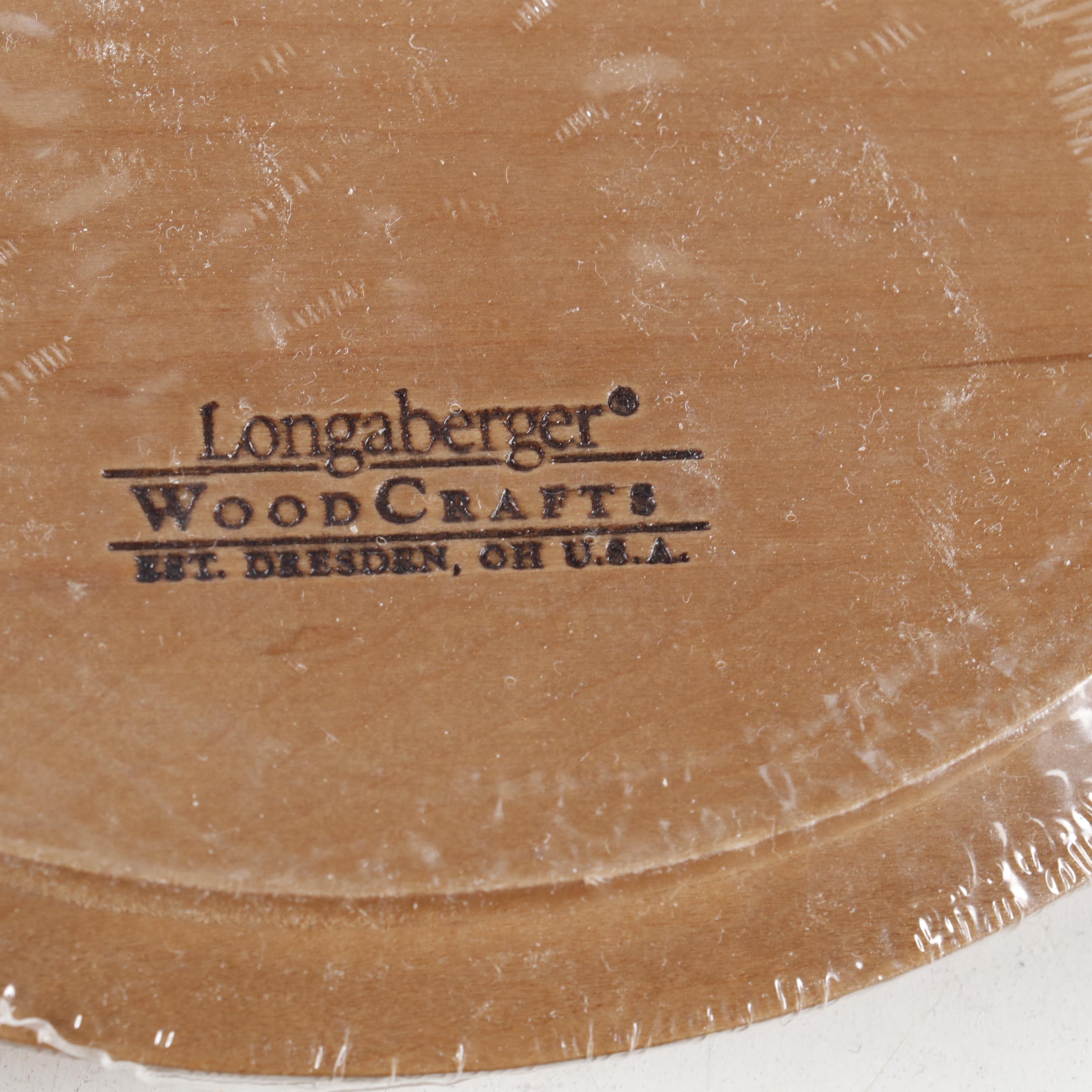 Longaberger Wrought Iron Stand with Ceramic Serveware and Wooden Baskets