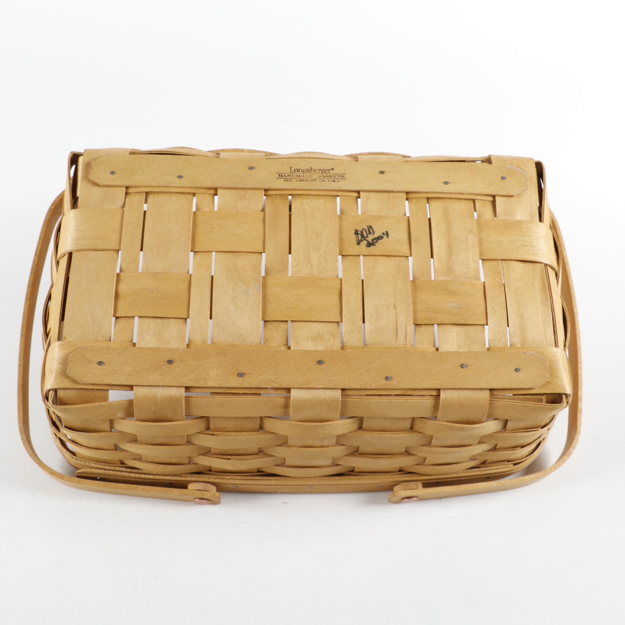 Longaberger Wrought Iron Stand with Ceramic Serveware and Wooden Baskets