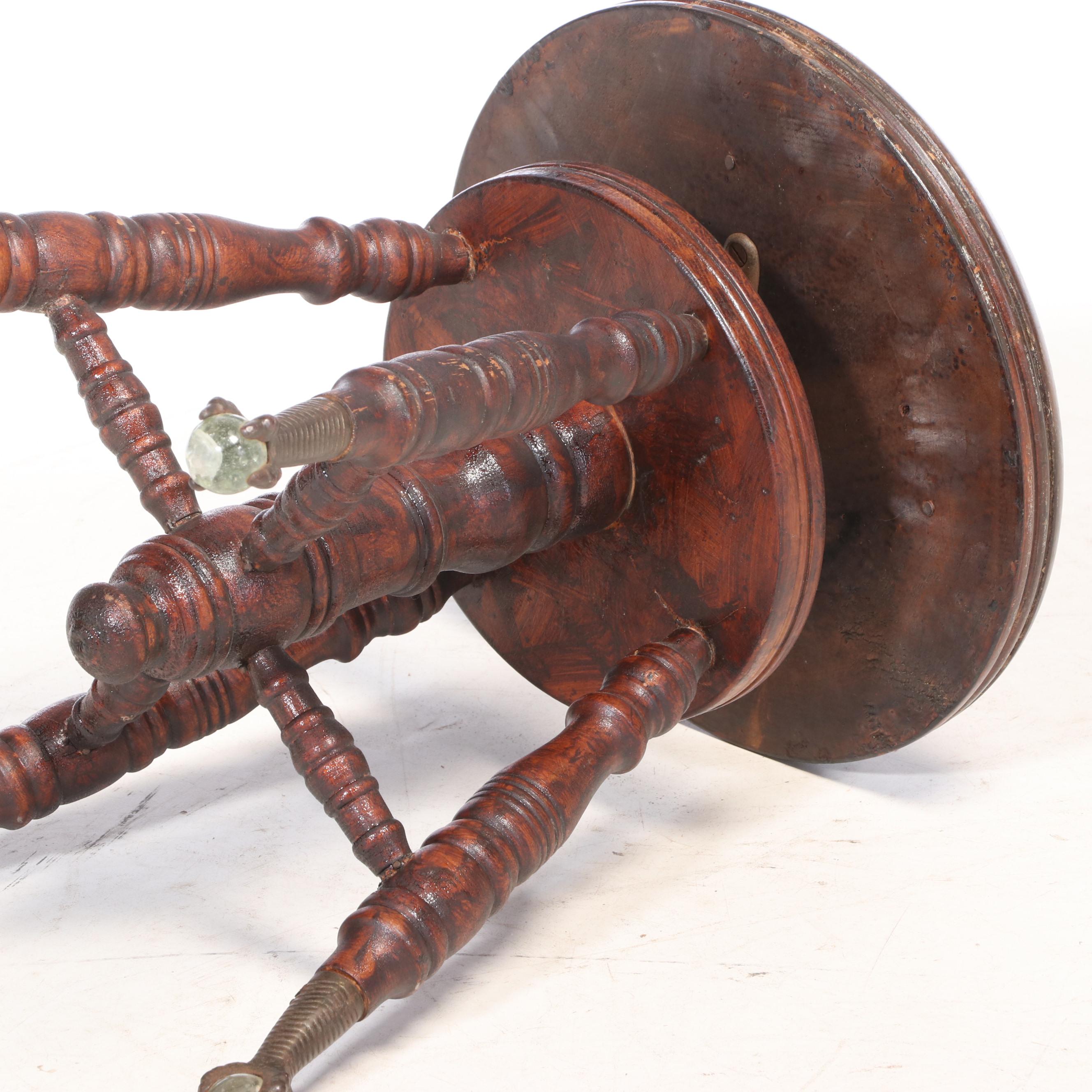 Charles Parker Co. Late Victorian Adjustable Piano Stool, circa 1900