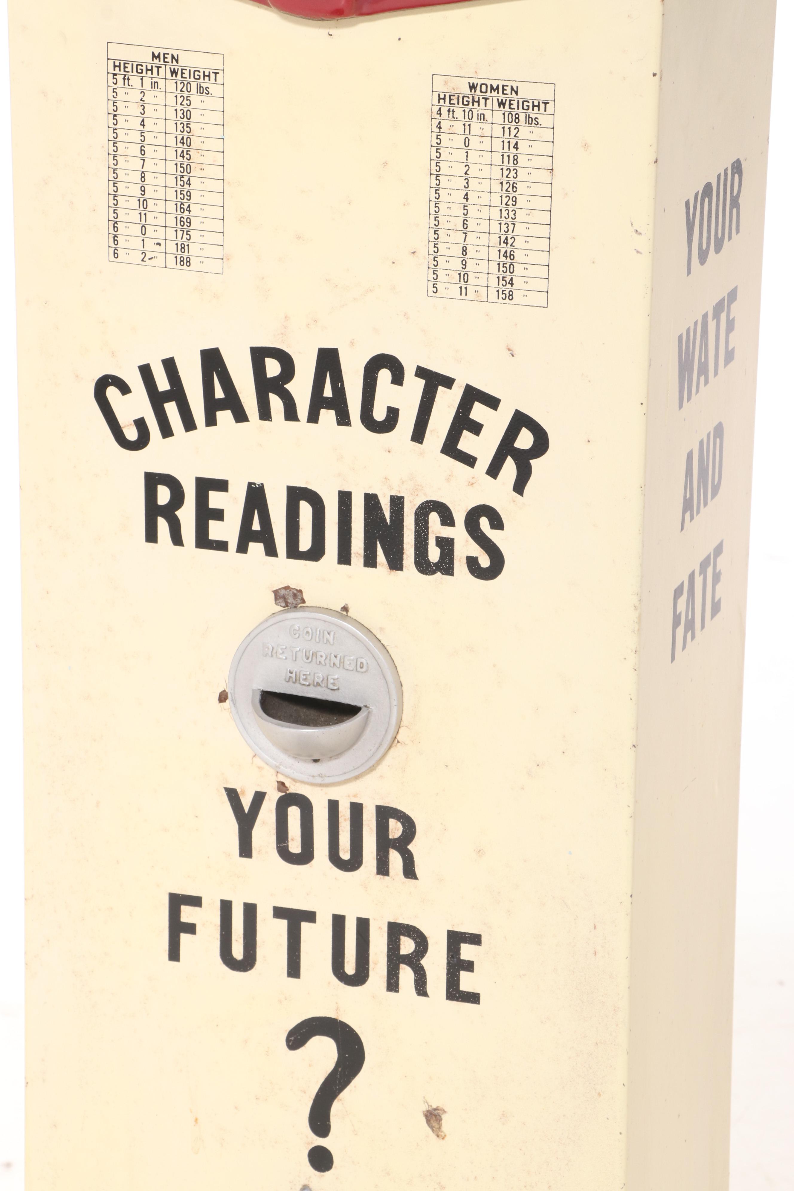American Scale Mfg. Co. Coin-Operated Fortune Teller Floor Scale, circa 1930