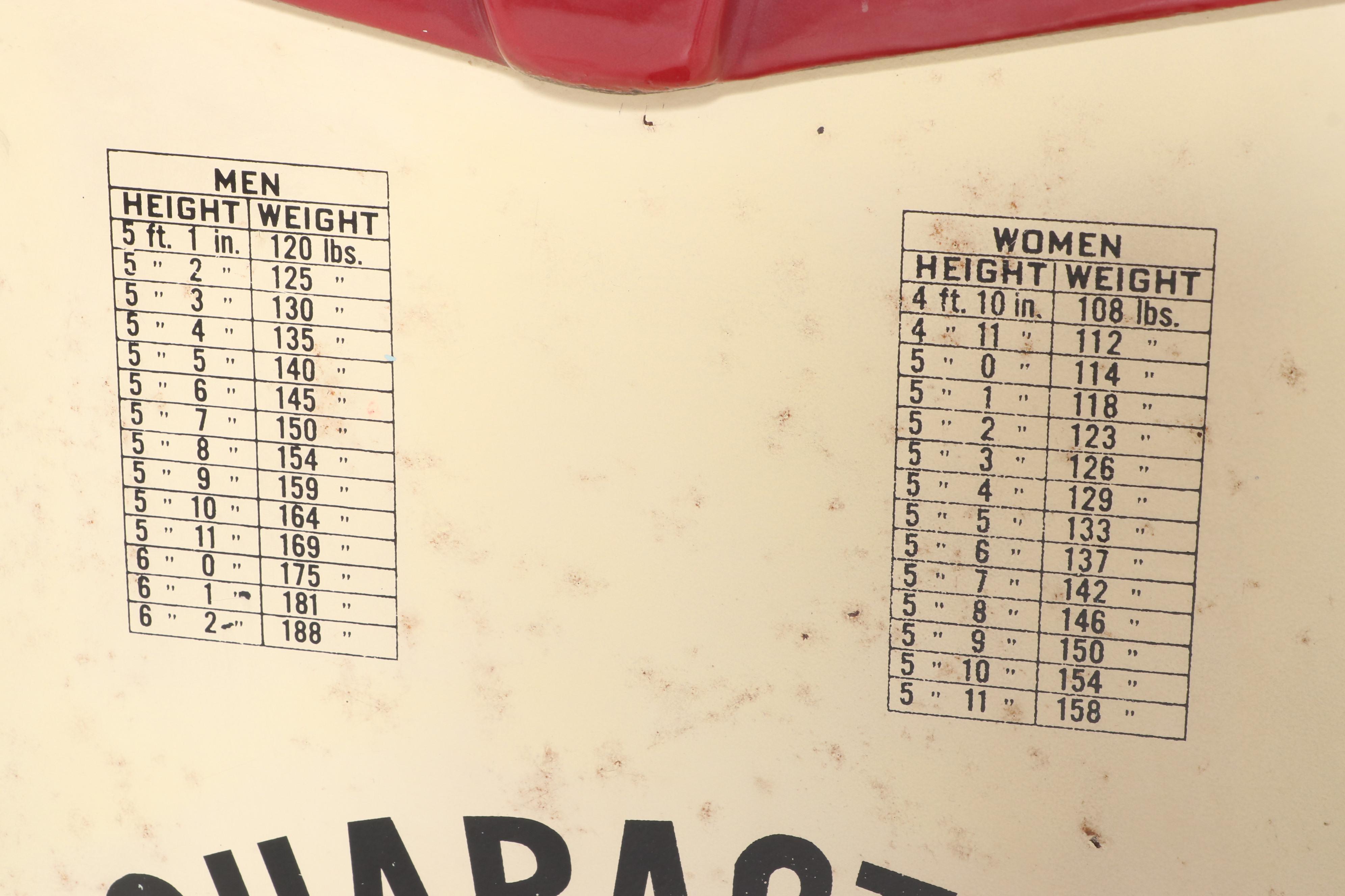 American Scale Mfg. Co. Coin-Operated Fortune Teller Floor Scale, circa 1930