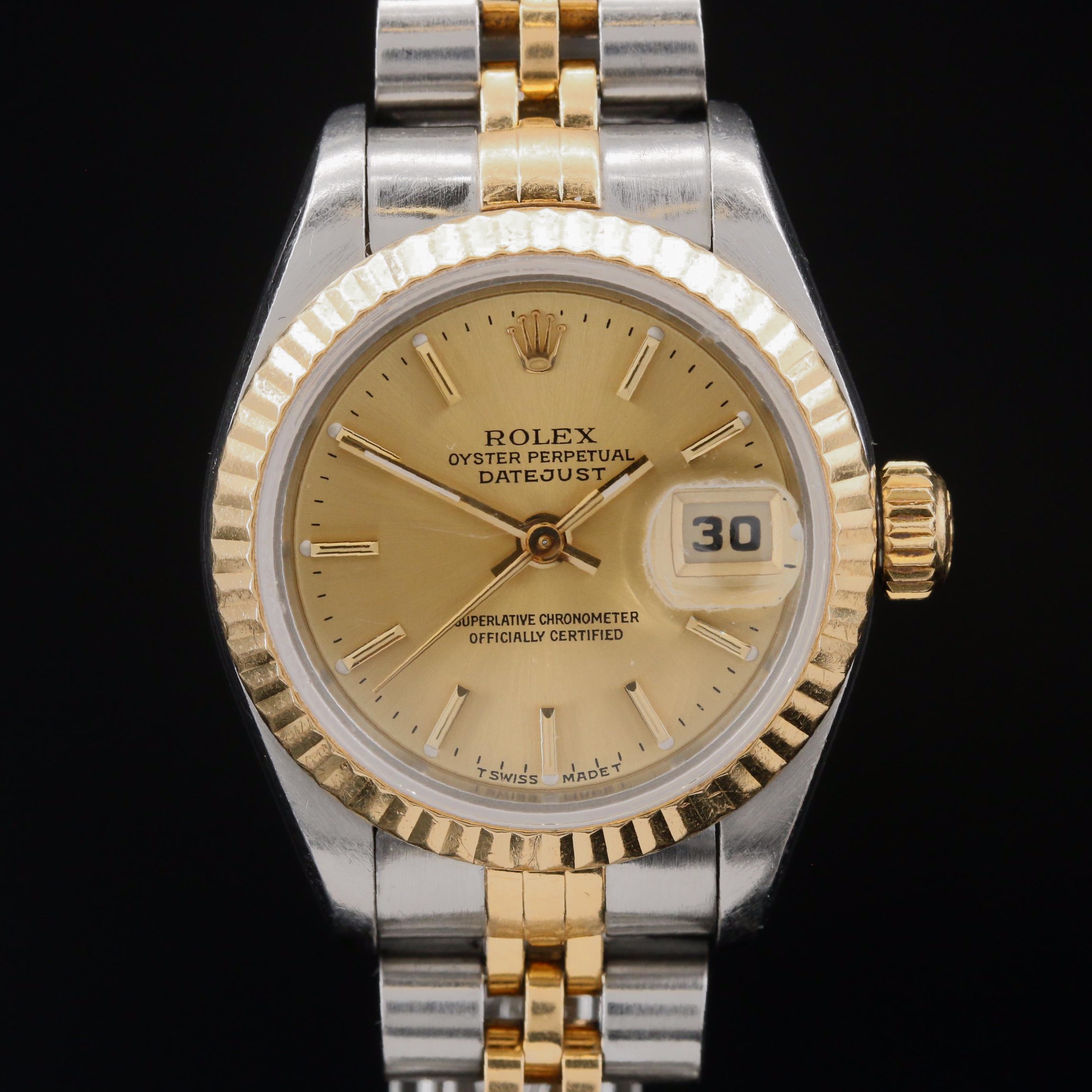 1997 Rolex Datejust 18K Gold and Stainless Steel Automatic Watch