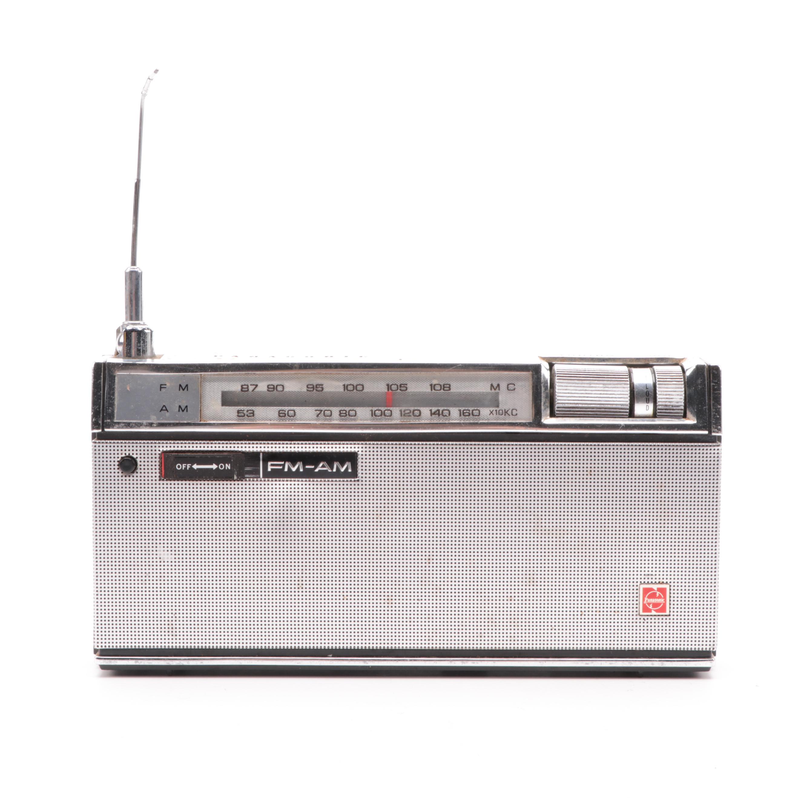 Panasonic Model RF-800 FM-AM Portable Radio, Mid-20th Century