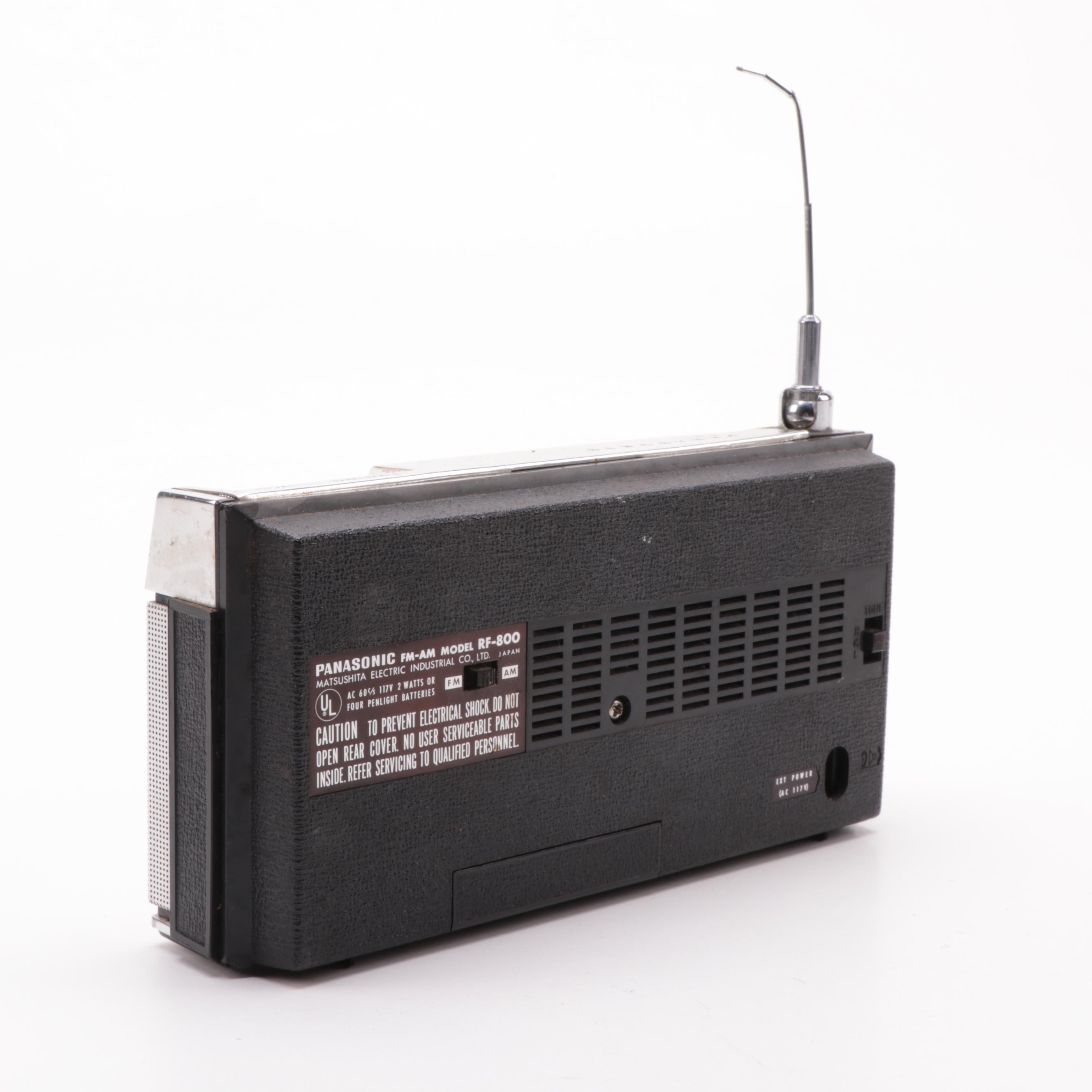 Panasonic Model RF-800 FM-AM Portable Radio, Mid-20th Century