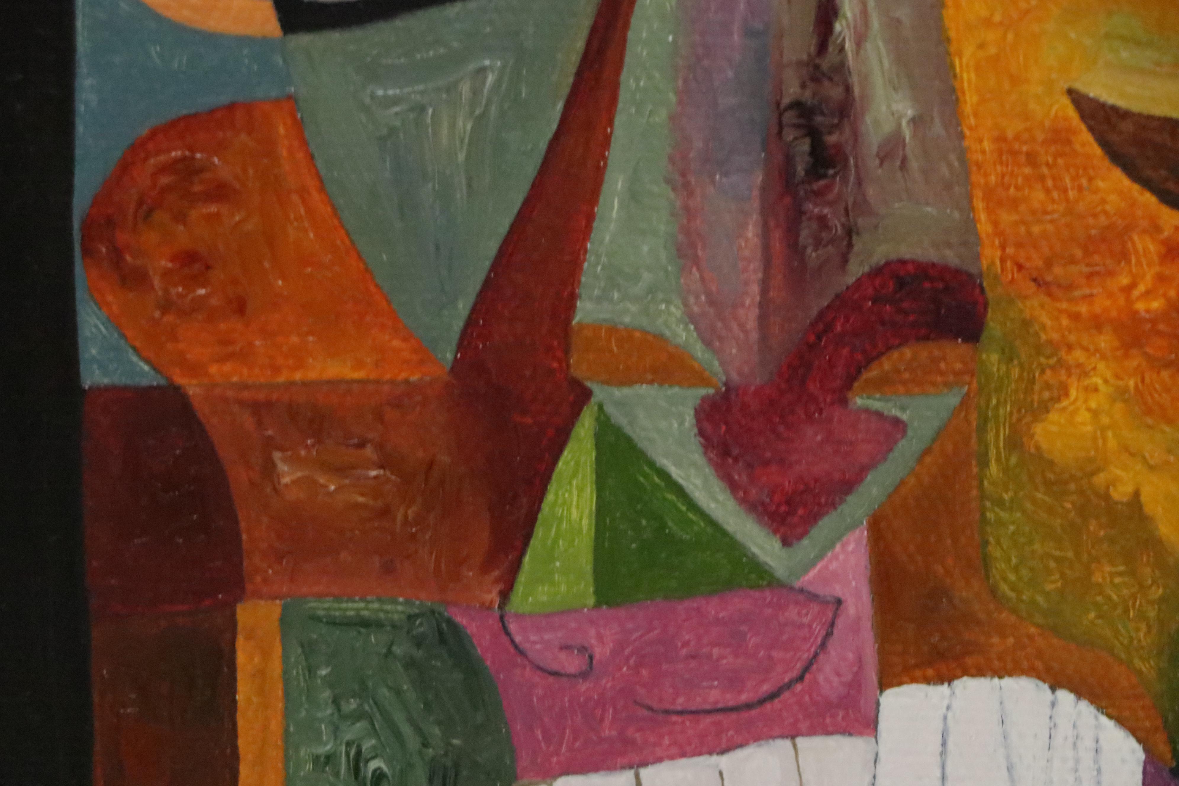 Joseph Ray York Abstract Oil Painting "Anguished Man," 2019