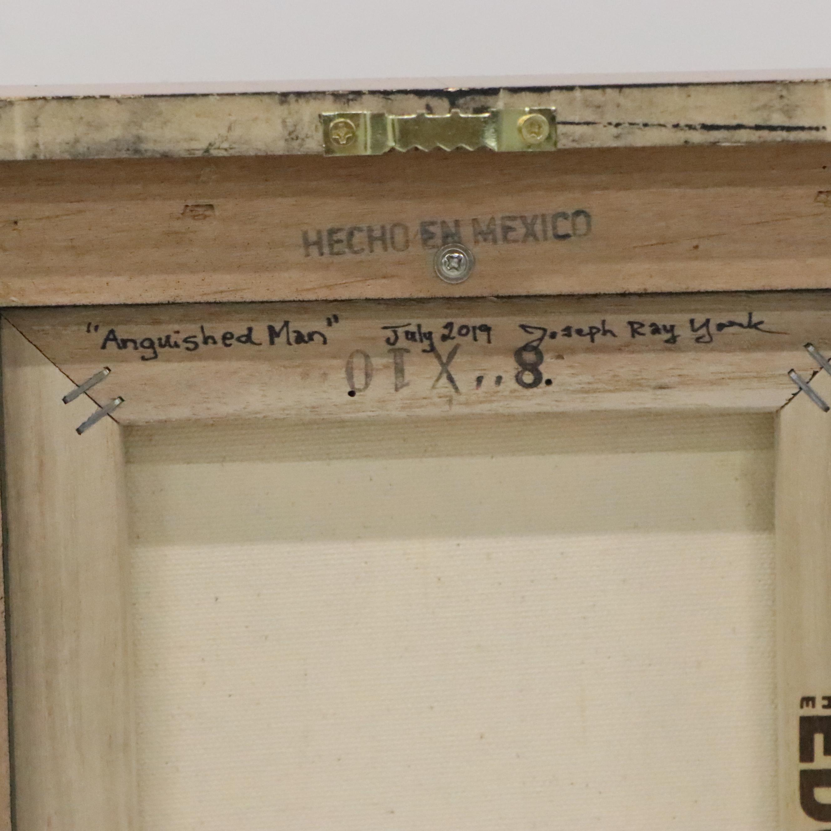 Joseph Ray York Abstract Oil Painting "Anguished Man," 2019