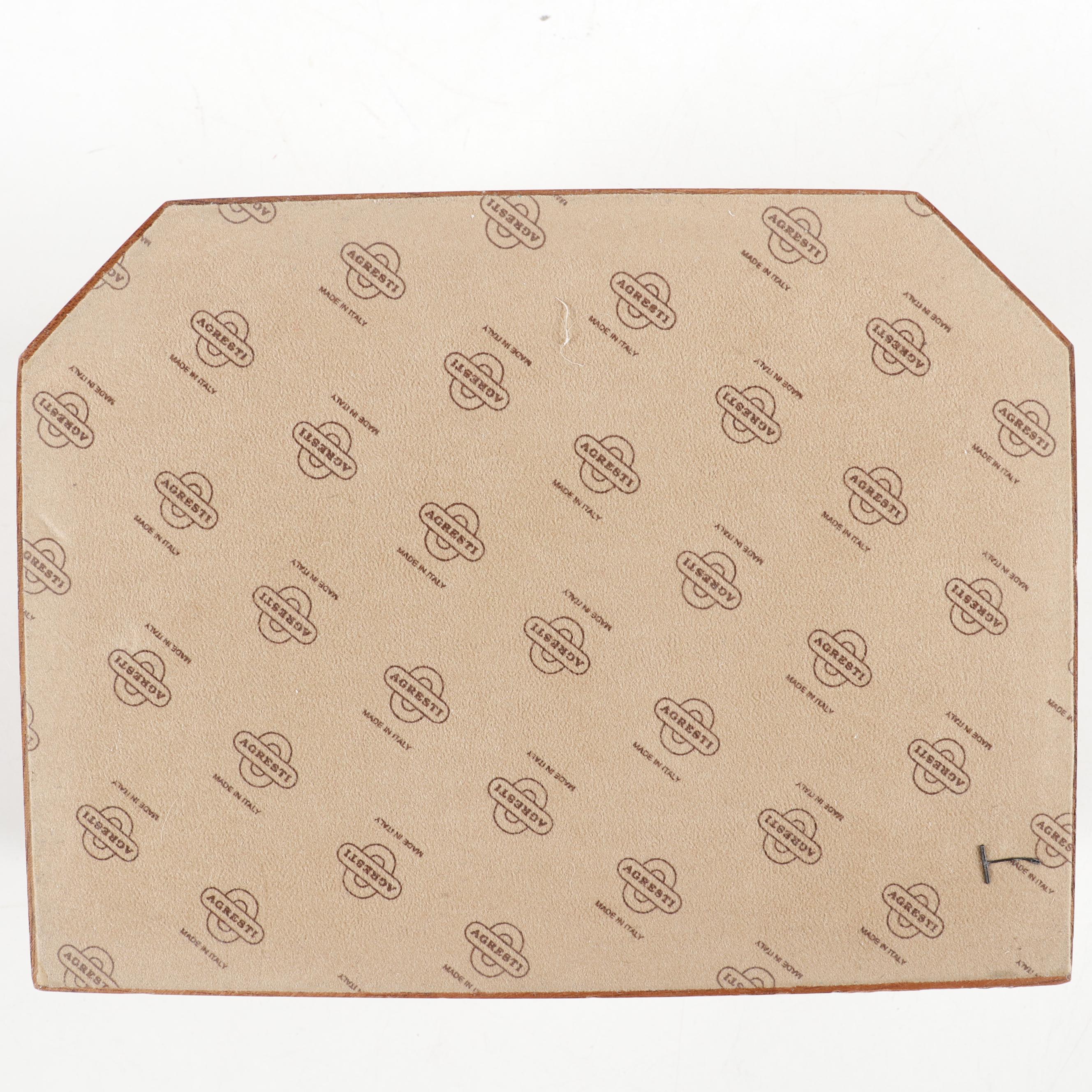 Agresti Italian Burl Wood Jewelry Box and Reuge Burl Music Box