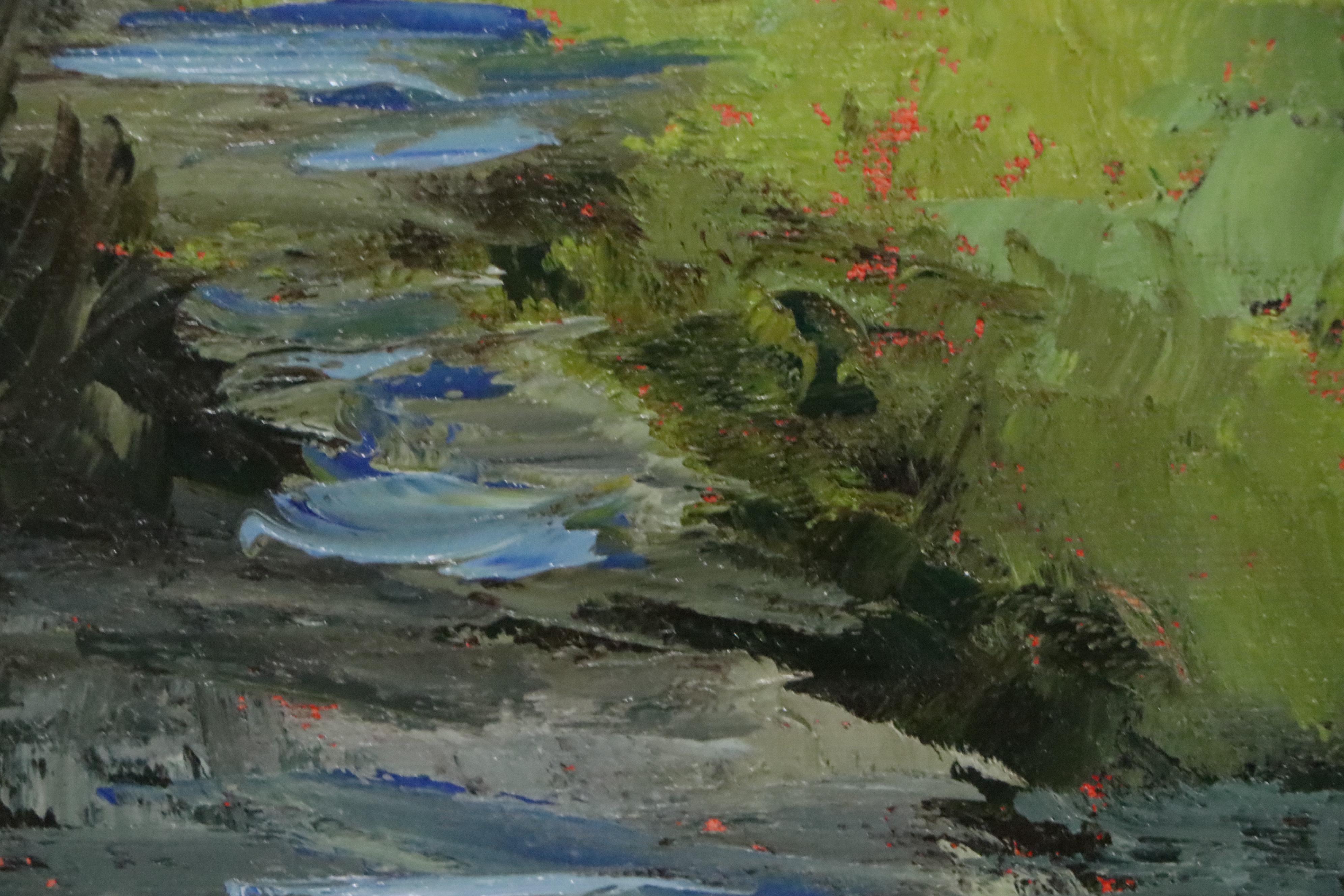 David Wesley Poe Oil Painting "Where Two Streams Meet," 2020