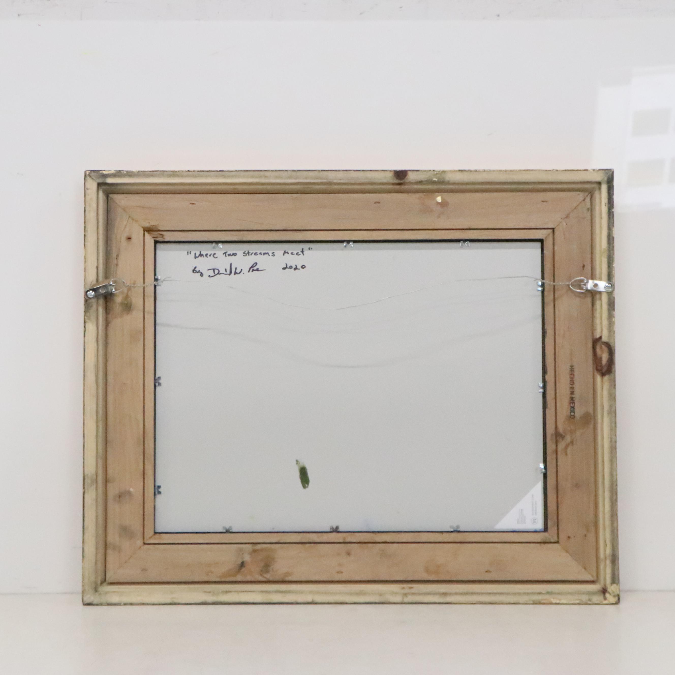 David Wesley Poe Oil Painting "Where Two Streams Meet," 2020