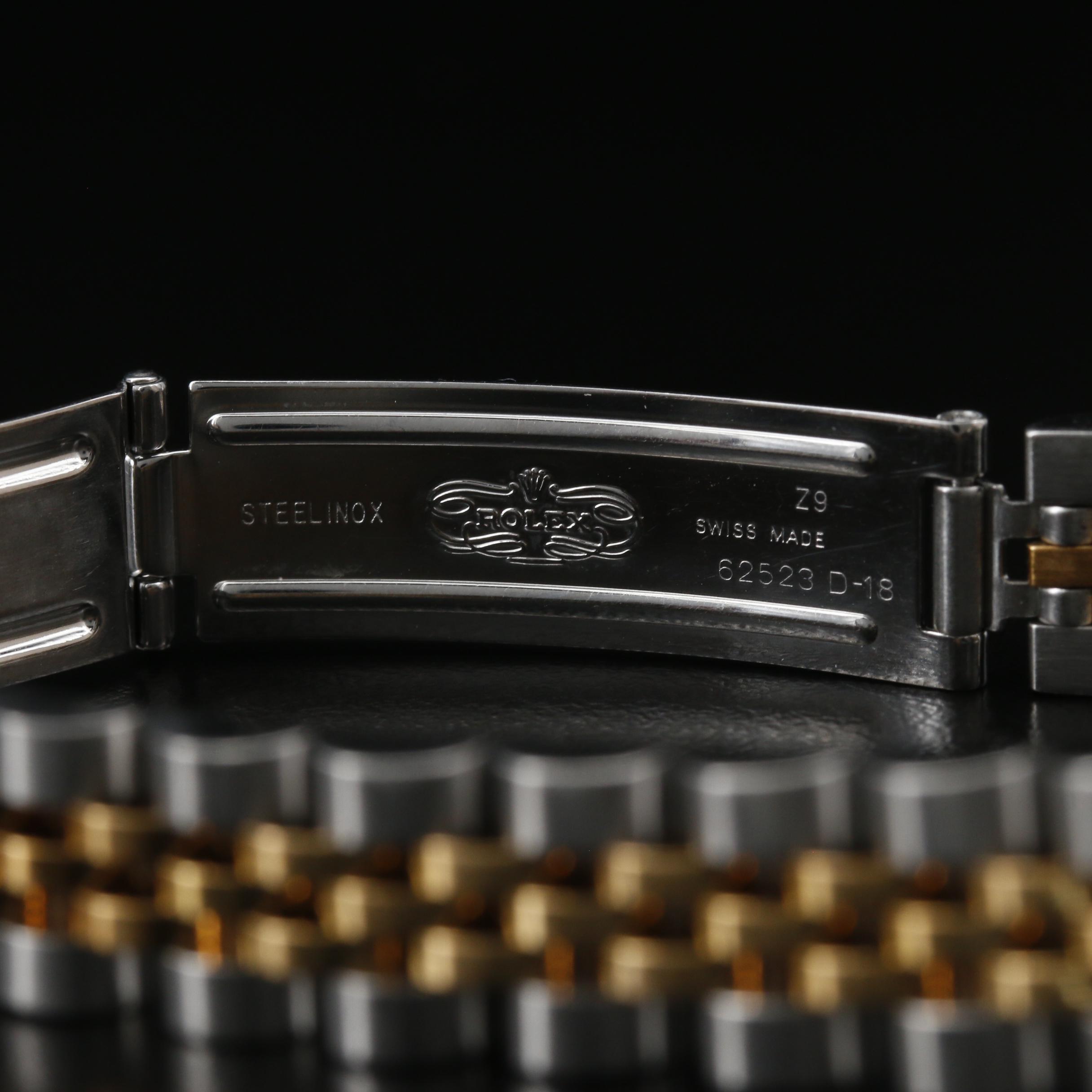 1997 Rolex Oyster Perpetual Factory Diamond Dial 18K and Stainless Watch