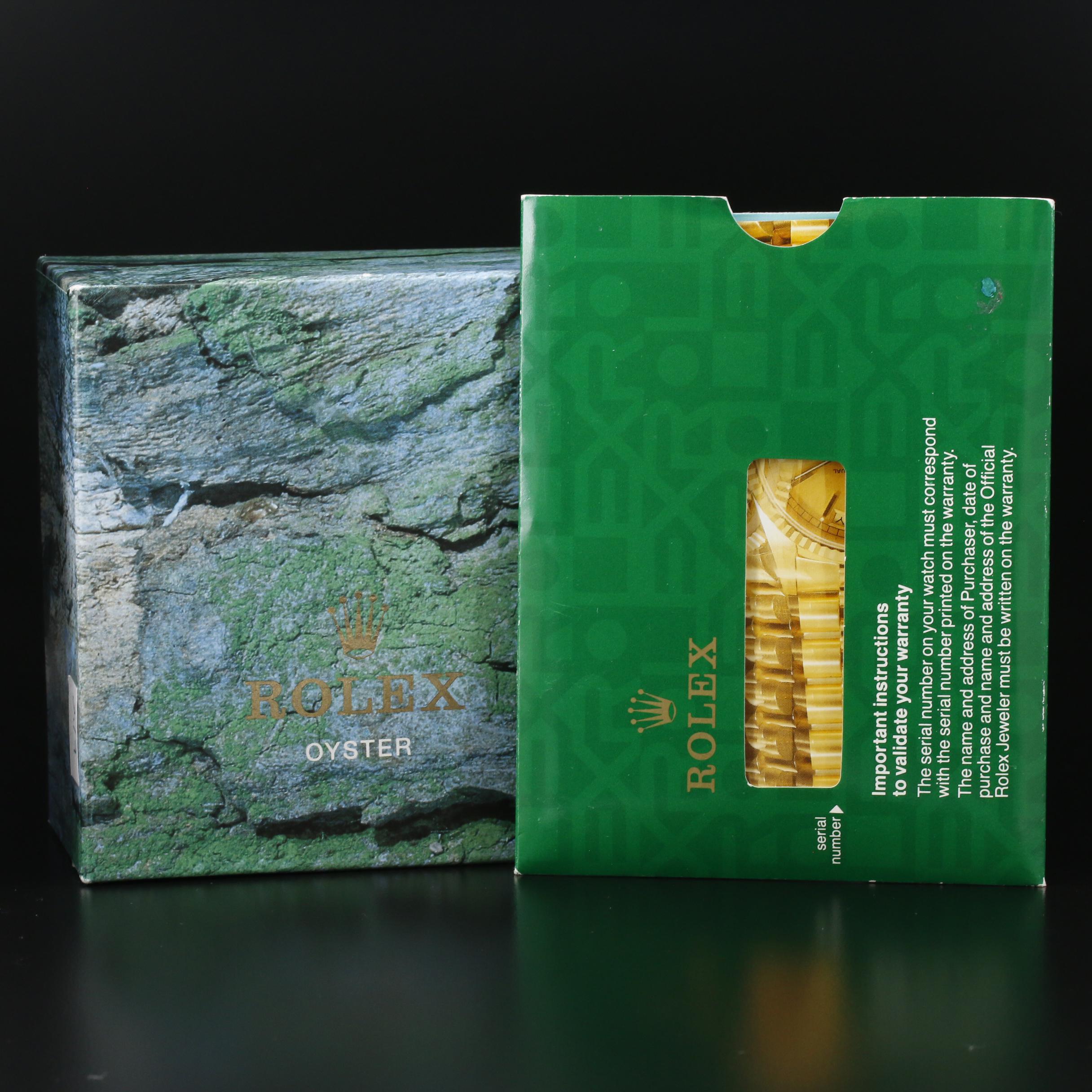 1997 Rolex Oyster Perpetual Factory Diamond Dial 18K and Stainless Watch