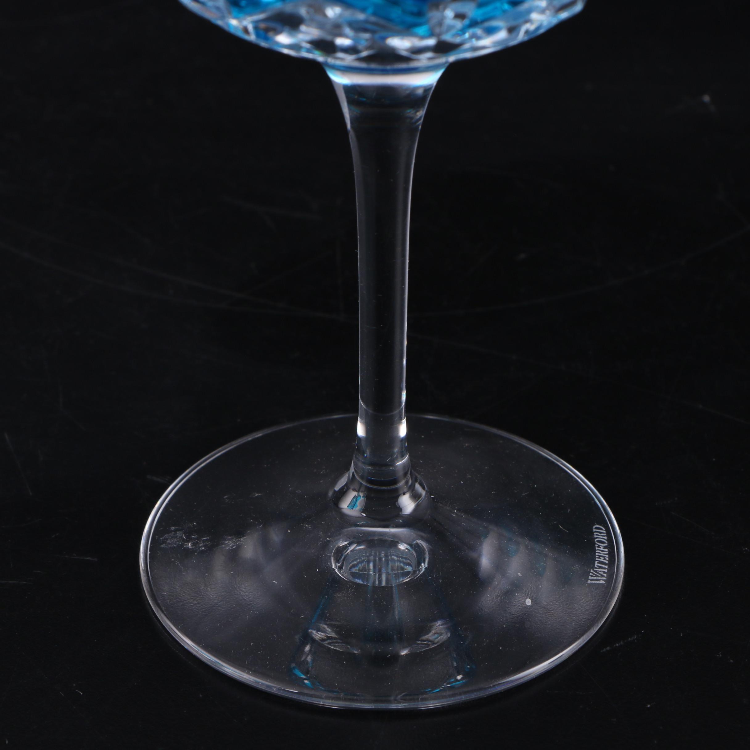 Waterford "Lismore Pops" Aqua Crystal Cocktail Glasses, 2016–2019