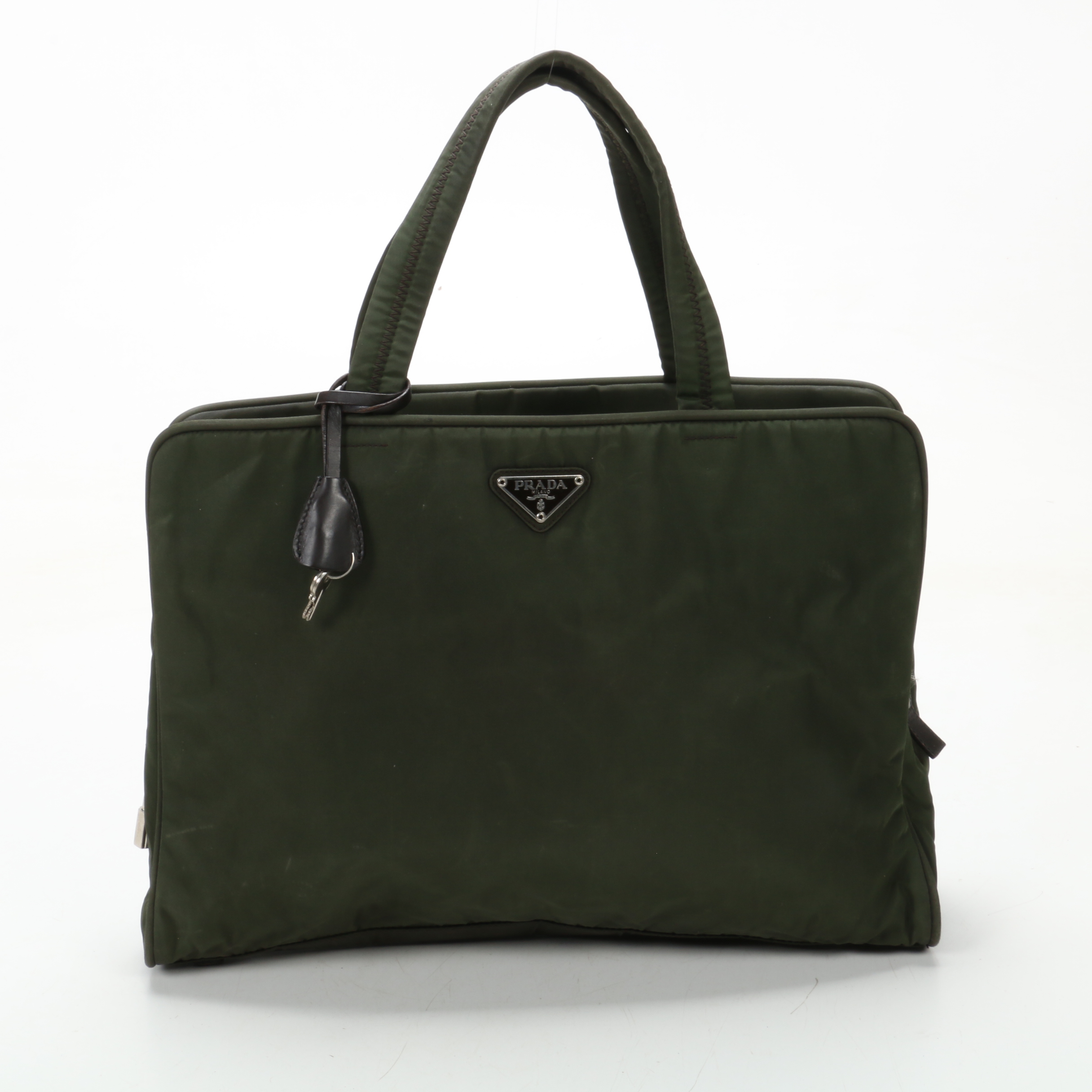 Prada Tote in Green Tessuto Nylon